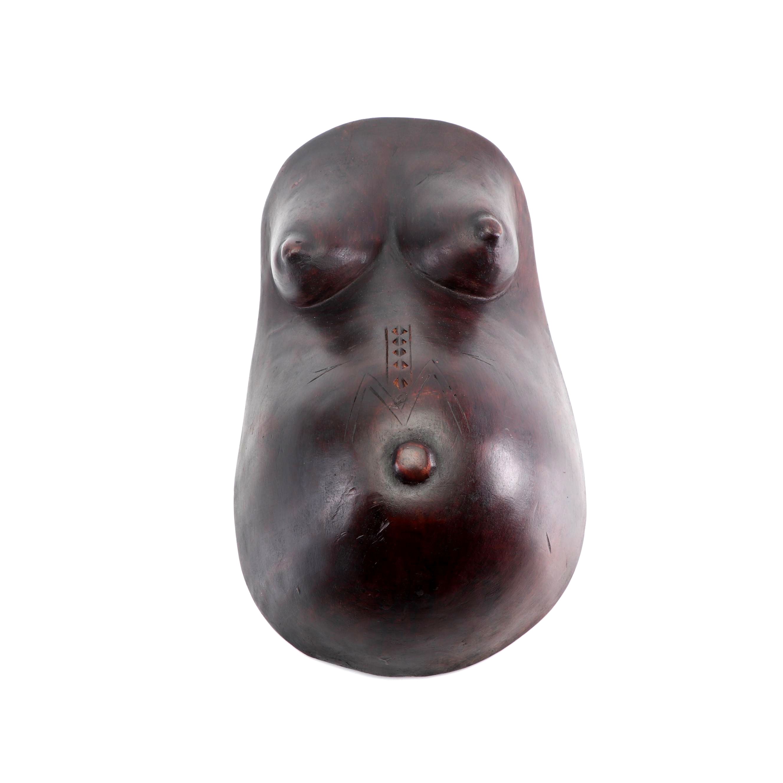 Makonde Njorowe Tanzanian Body Plate of Pregnant Woman