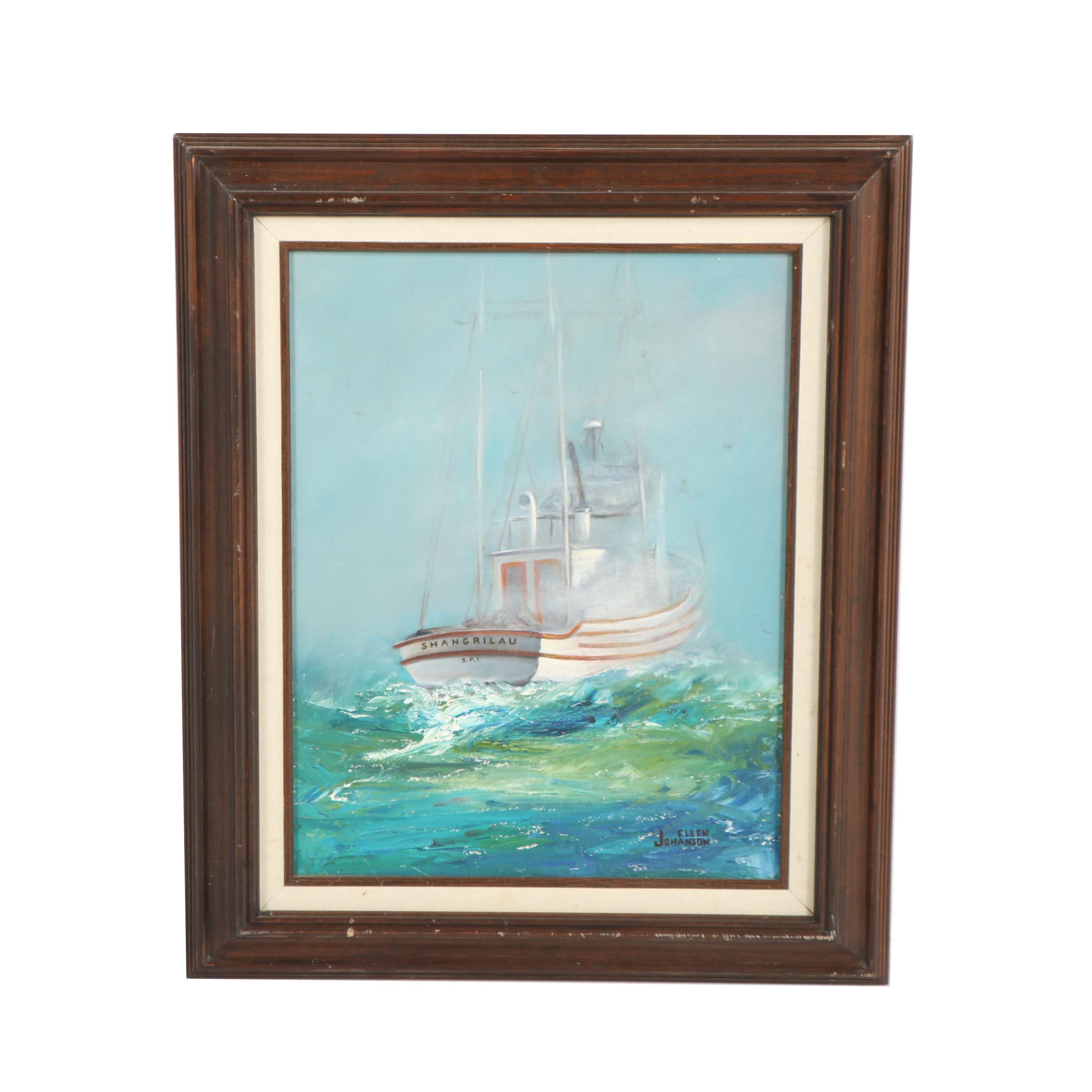 Ellen Johanson Seascape Oil Painting