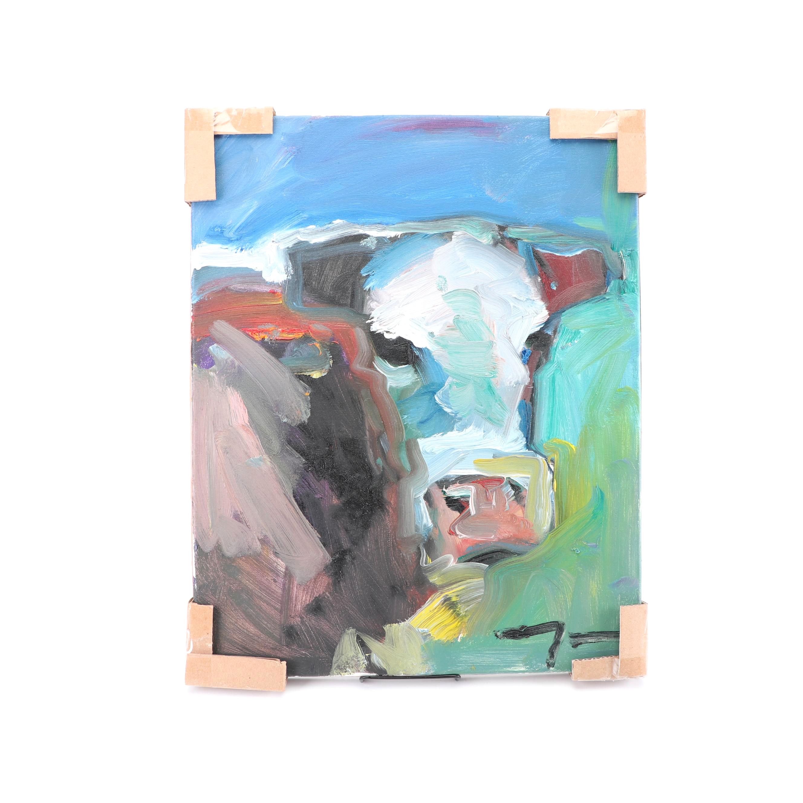 Jose Trujillo Oil Painting "The Cow"