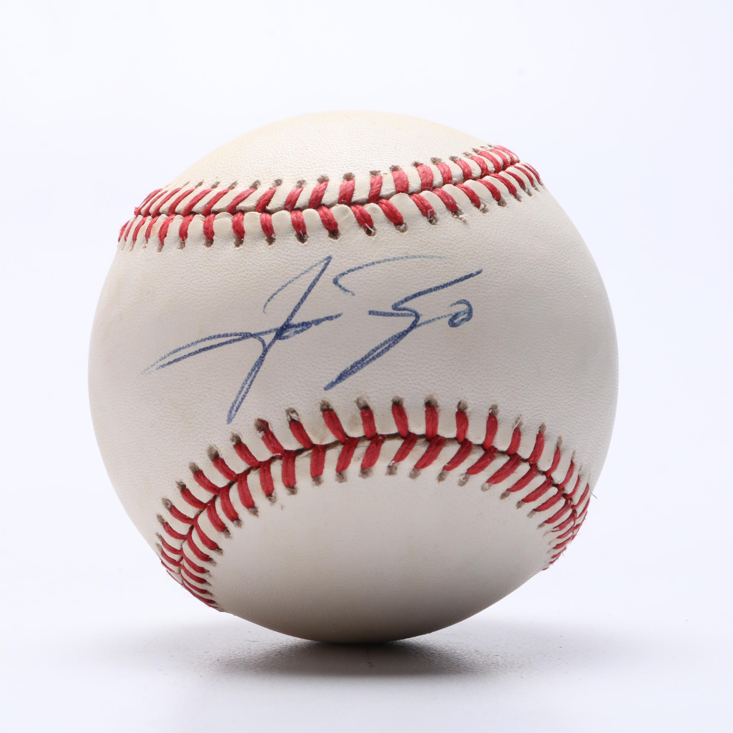 Chris Sabo and Jose Rijo Signed Baseballs  COAs