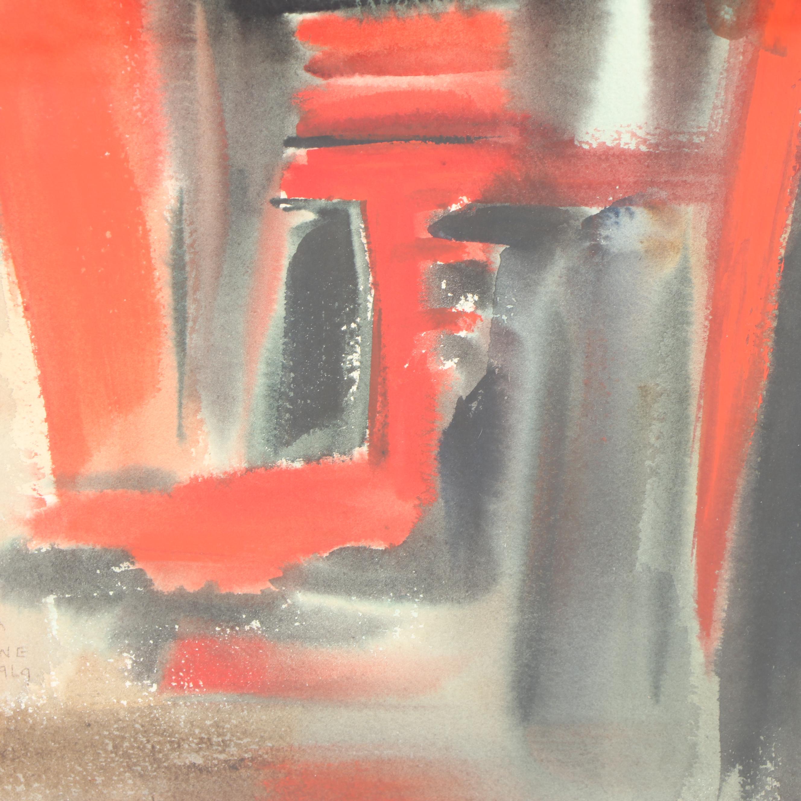 Electra Malone Watercolor Painting "Firebird #1"