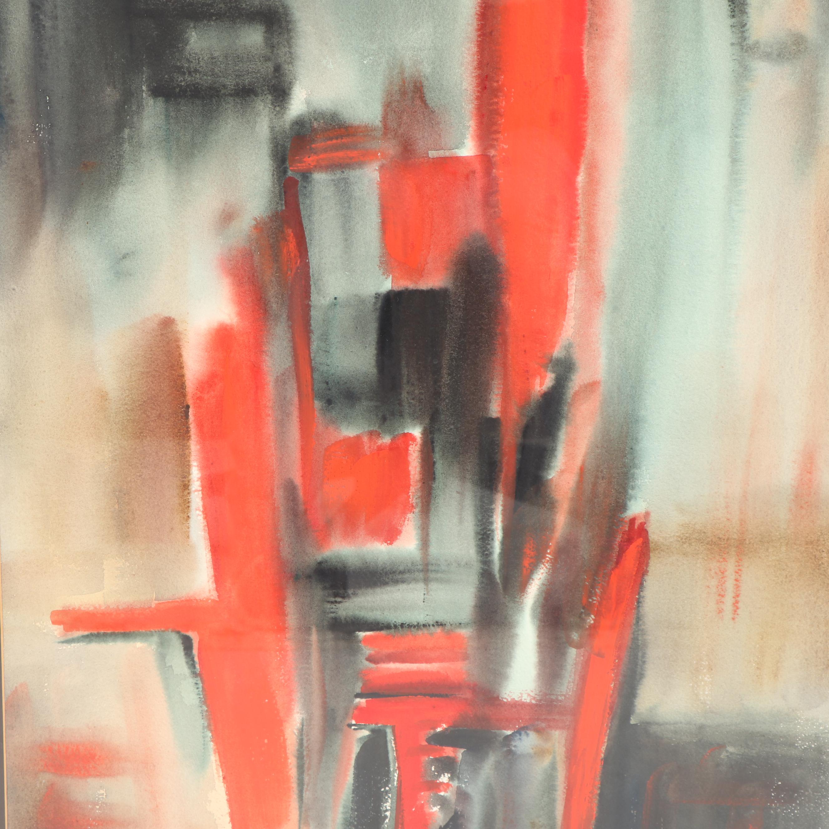 Electra Malone Watercolor Painting "Firebird #1"