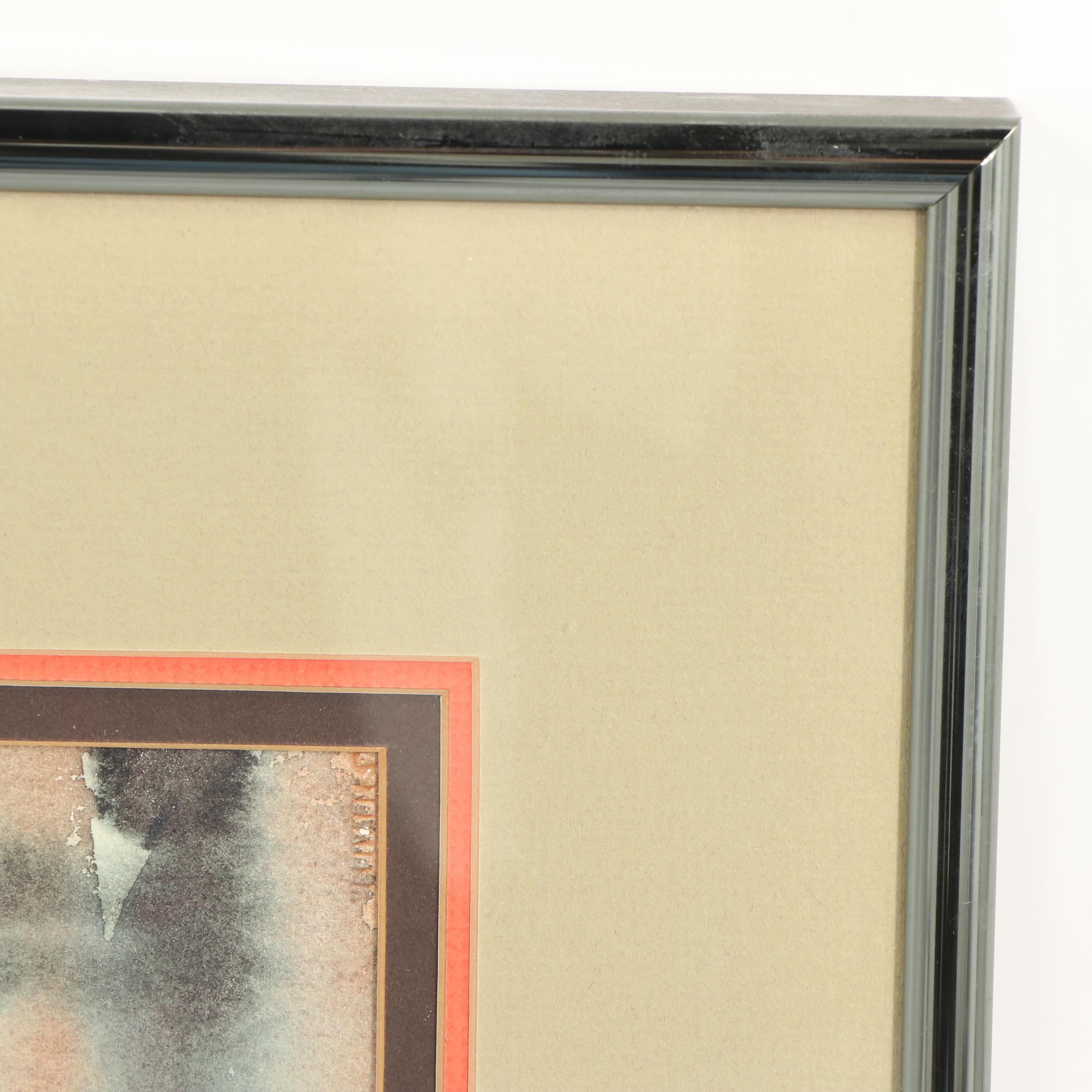 Electra Malone Watercolor Painting "Firebird #1"