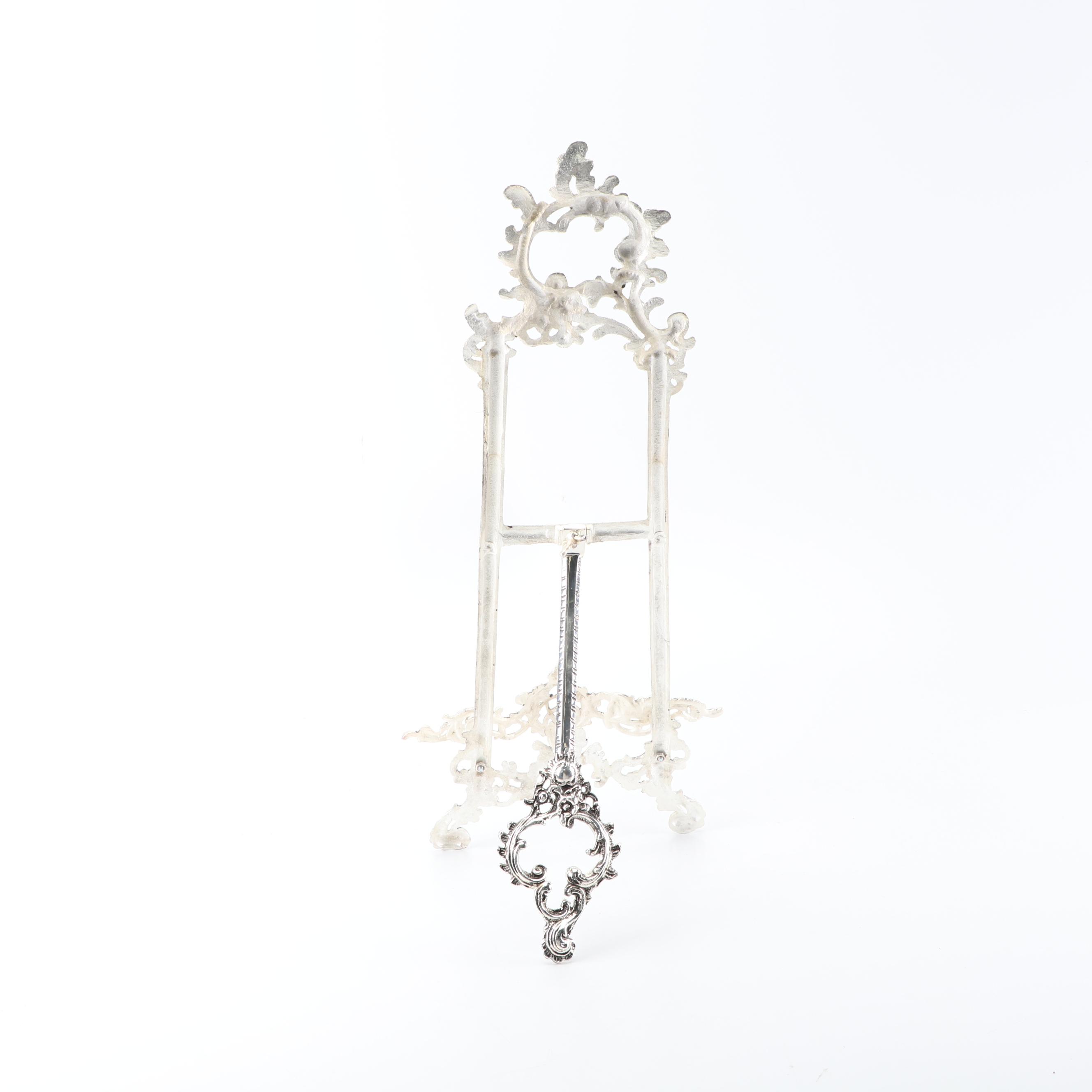 Ornate Metallic Picture Easels