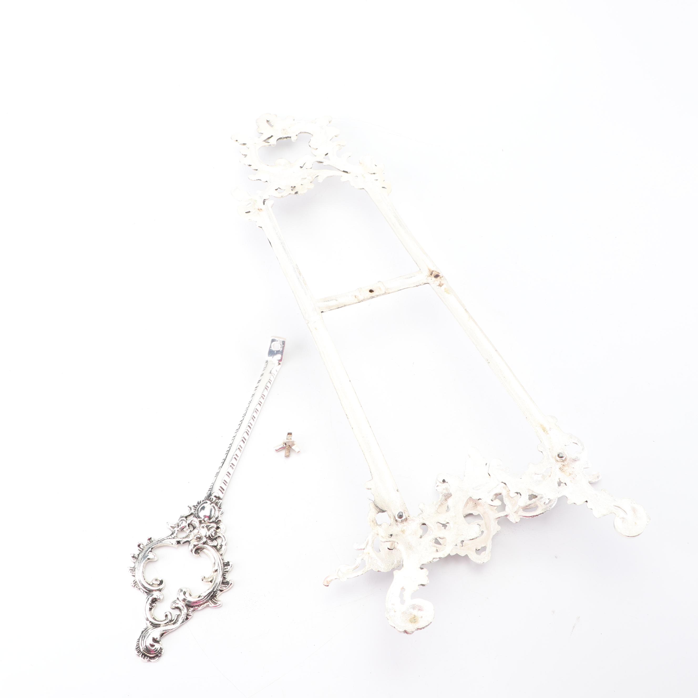 Ornate Metallic Picture Easels