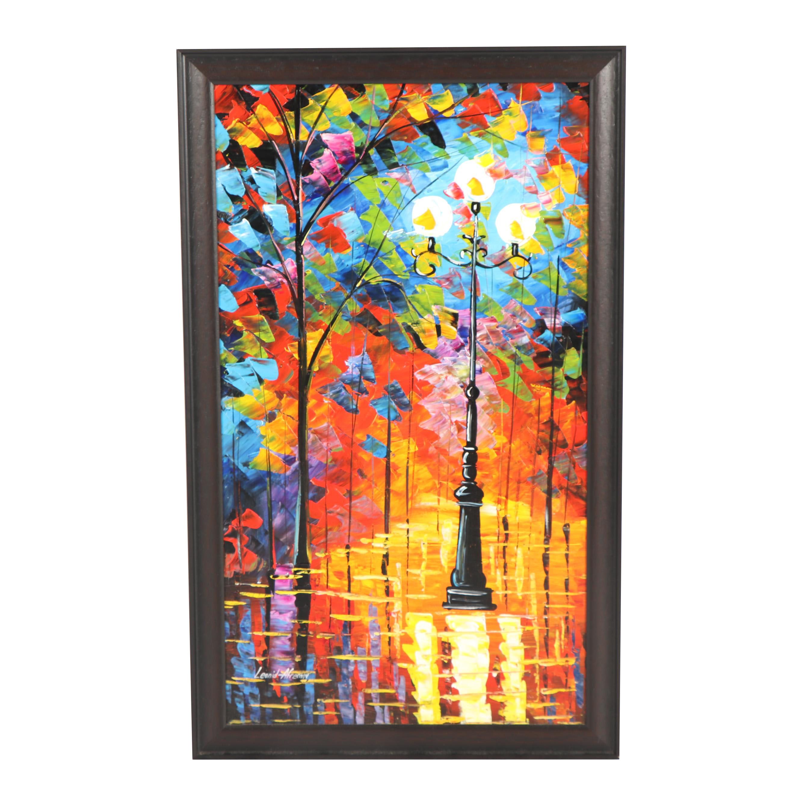 Giclée after Leonid Afremov "Light in the Alley"