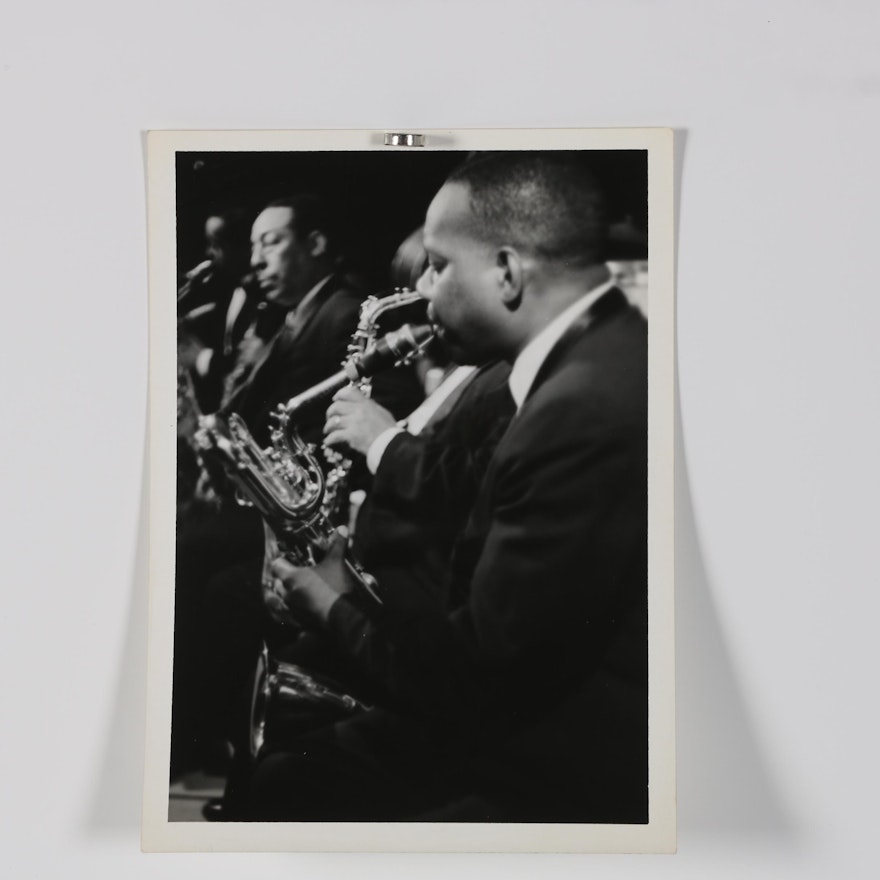 Jack Bradley Photograph of the Duke Ellington Band with Johnny Hodges