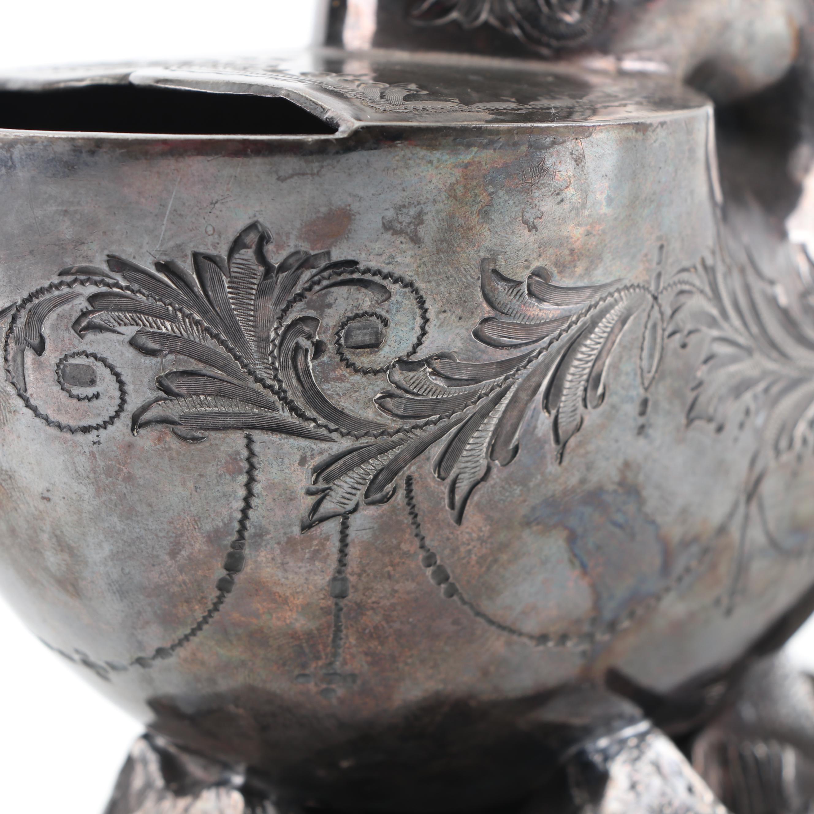 Antique William Hutton & Sons English Silver Plate Nautilus Spoon Warmer