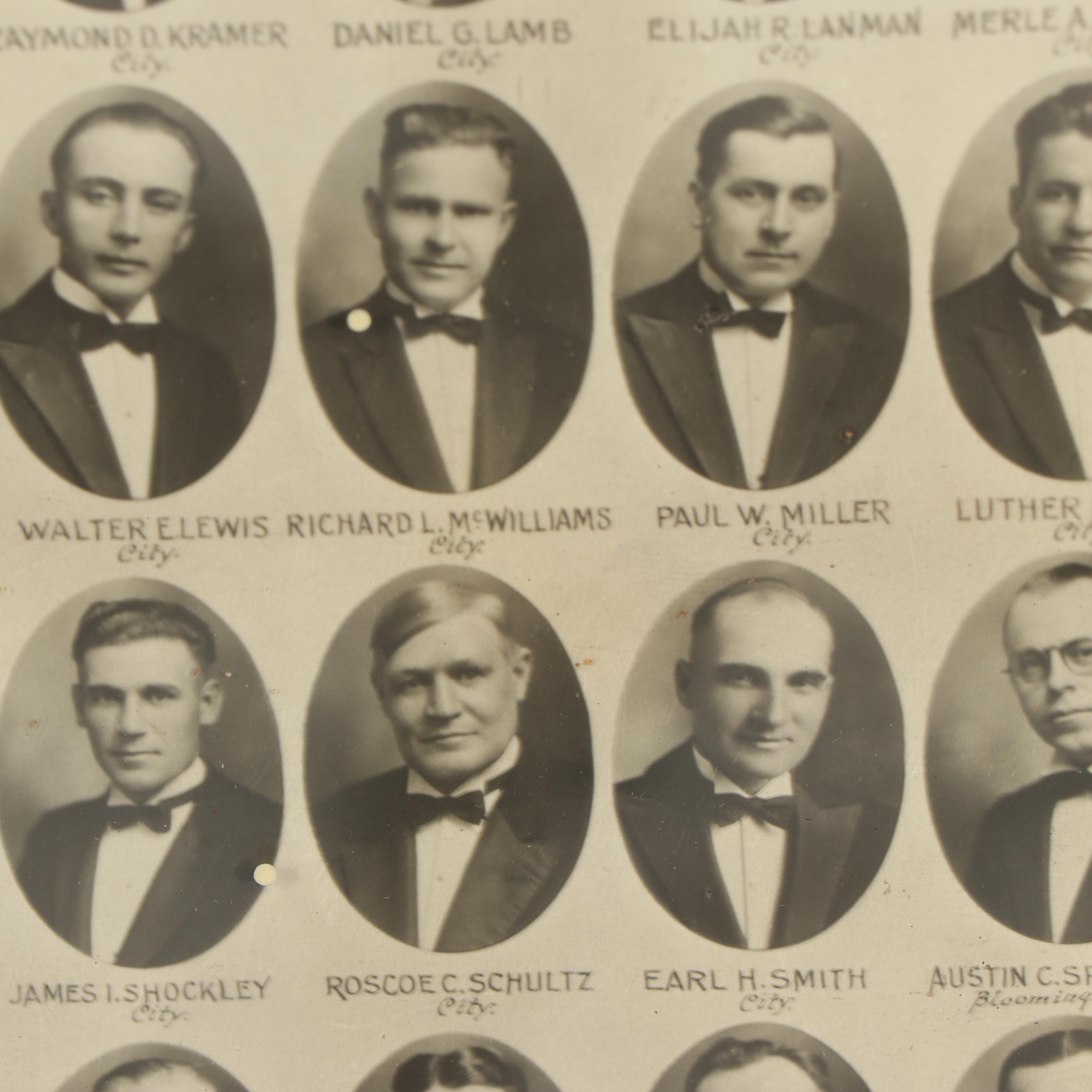 1930 "Ancient Accepted Scottish Rite" 65th Annual Convocation Class Photograph