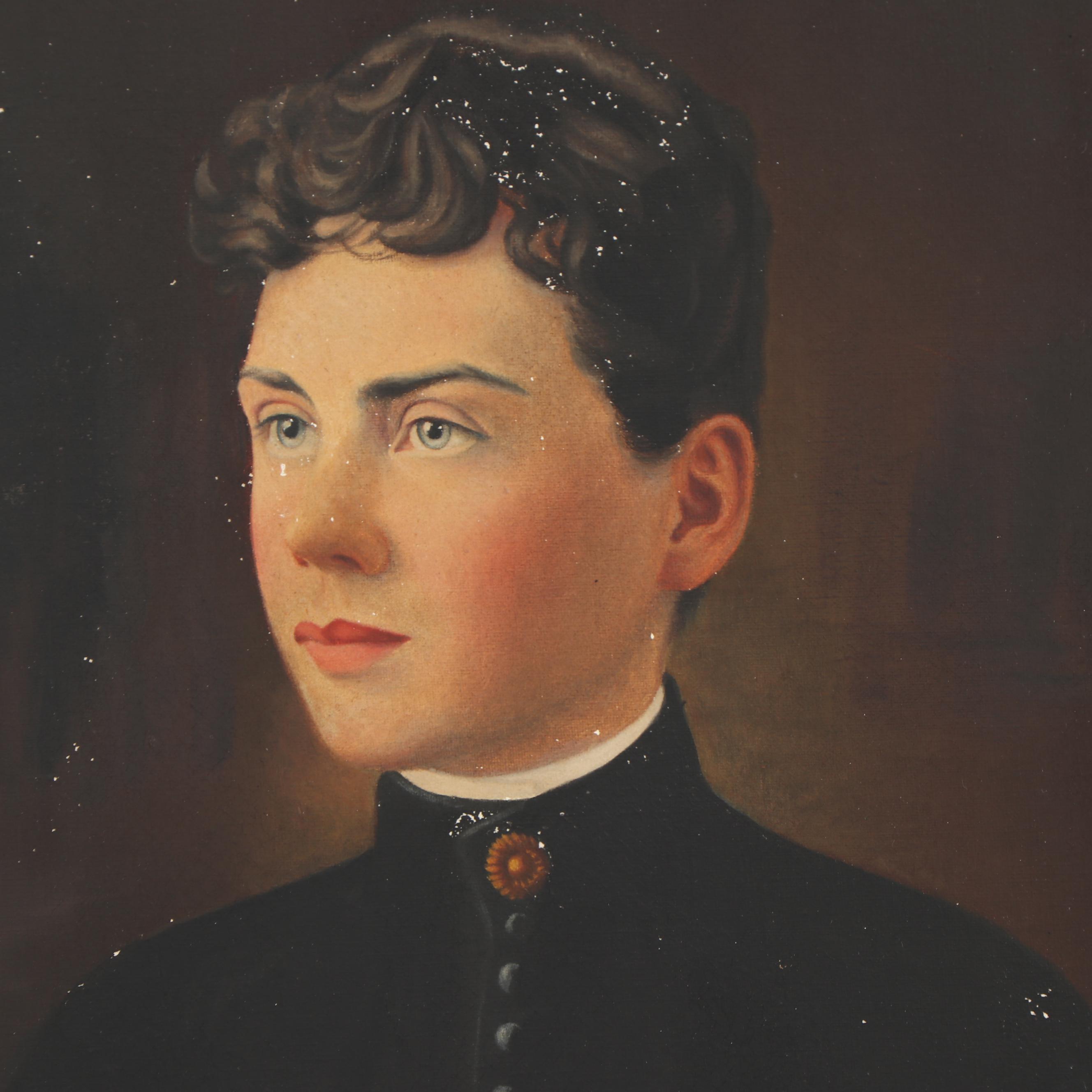 W. S. Harney Oil Painting Portrait of a Woman