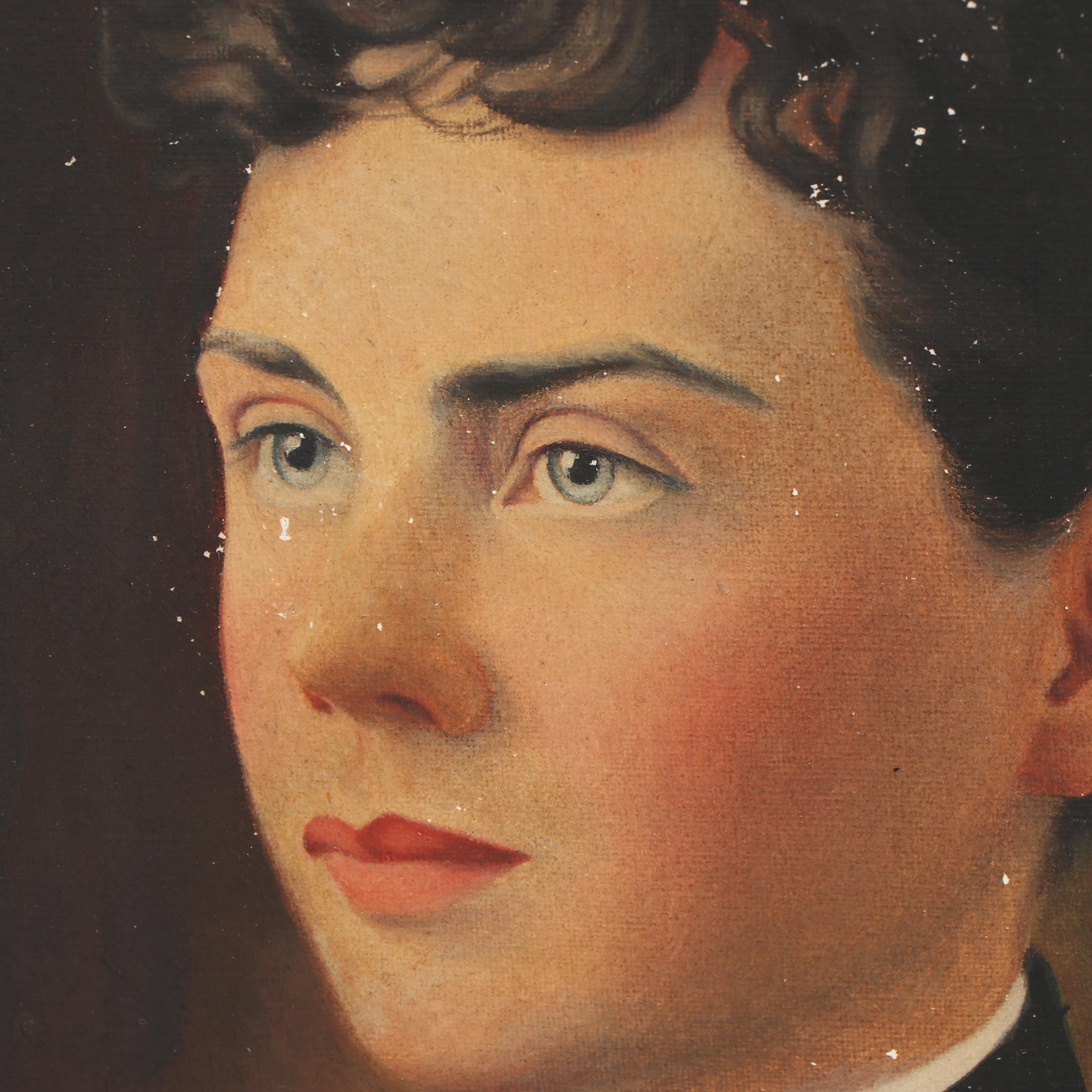 W. S. Harney Oil Painting Portrait of a Woman