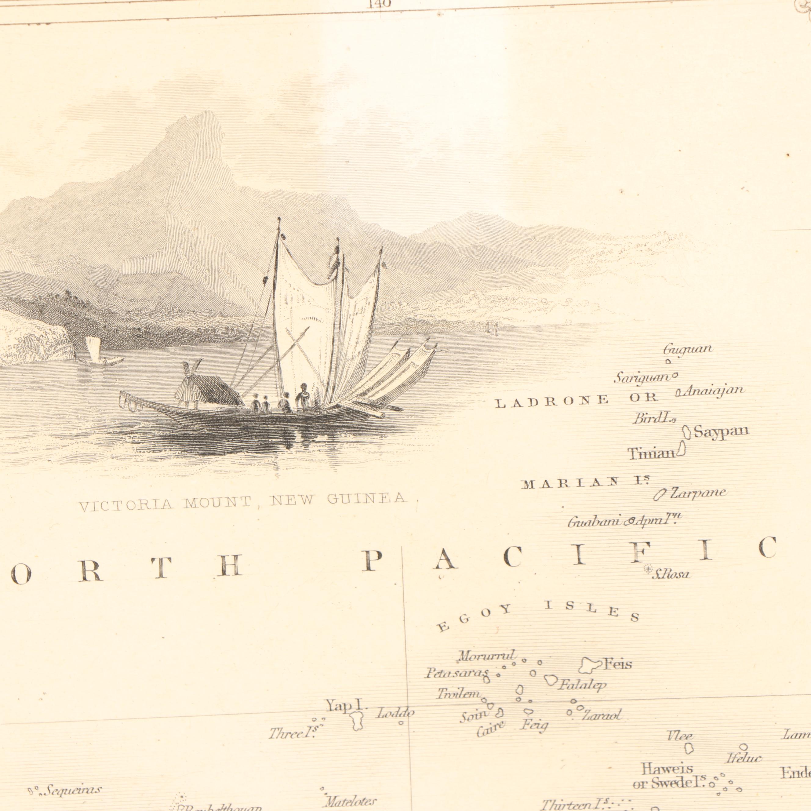 Antique 1852  John Tallis Map "Malay Archipelago"