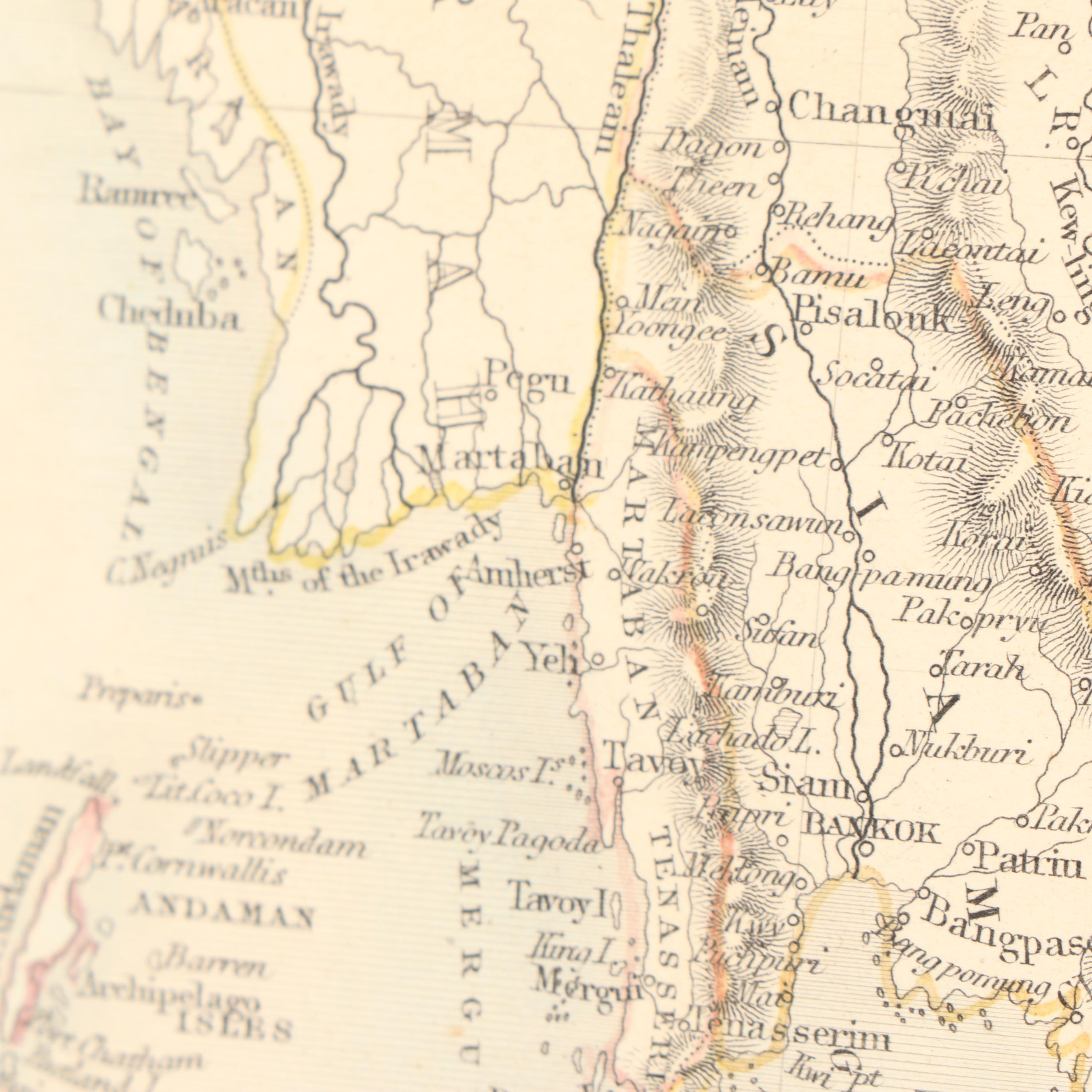 Antique 1852  John Tallis Map "Malay Archipelago"