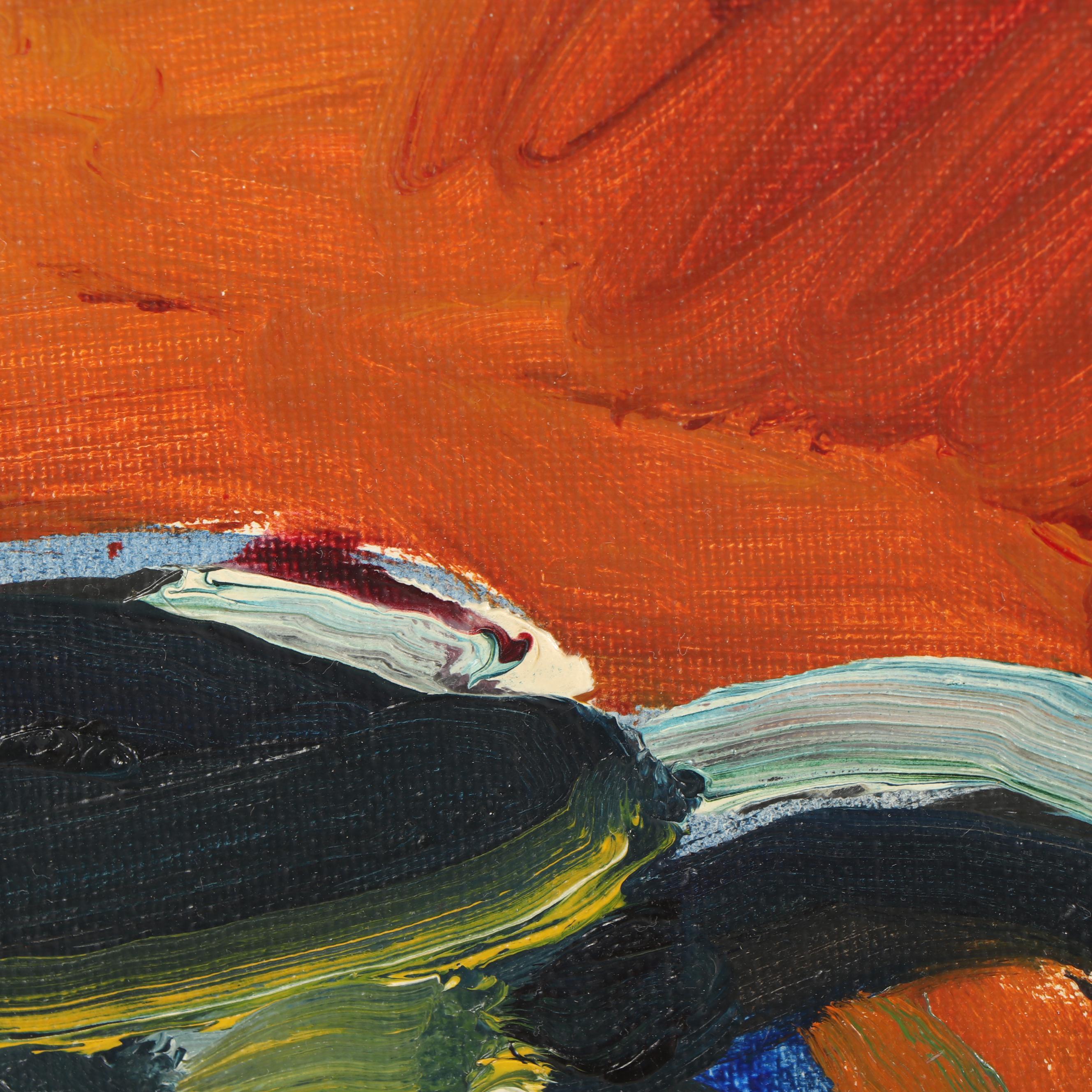 Eyvind Olesen 1961 Still Life Oil Painting