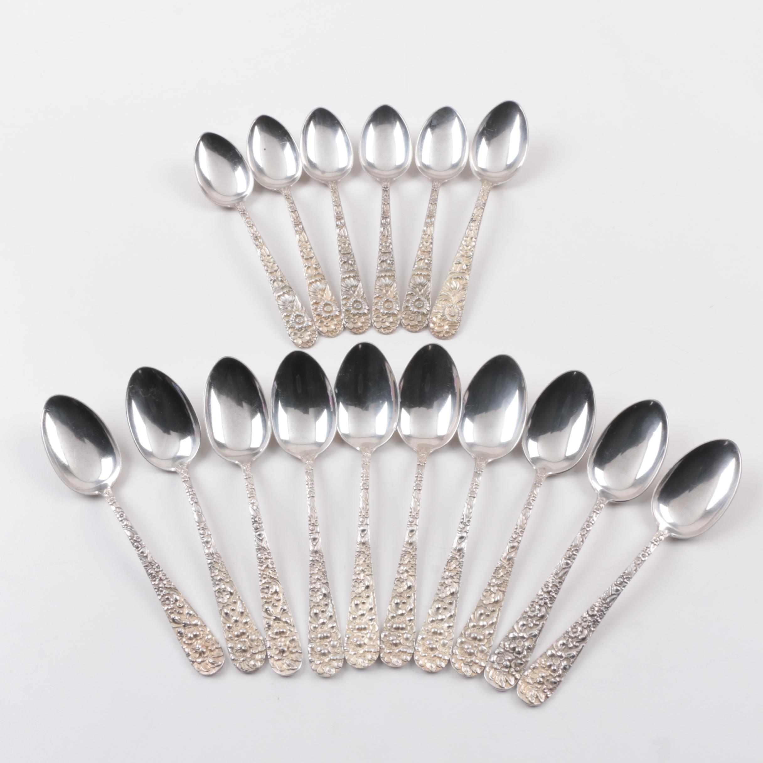 Kirk & Son "Repoussé" Sterling Silver Flatware Service for Twelve