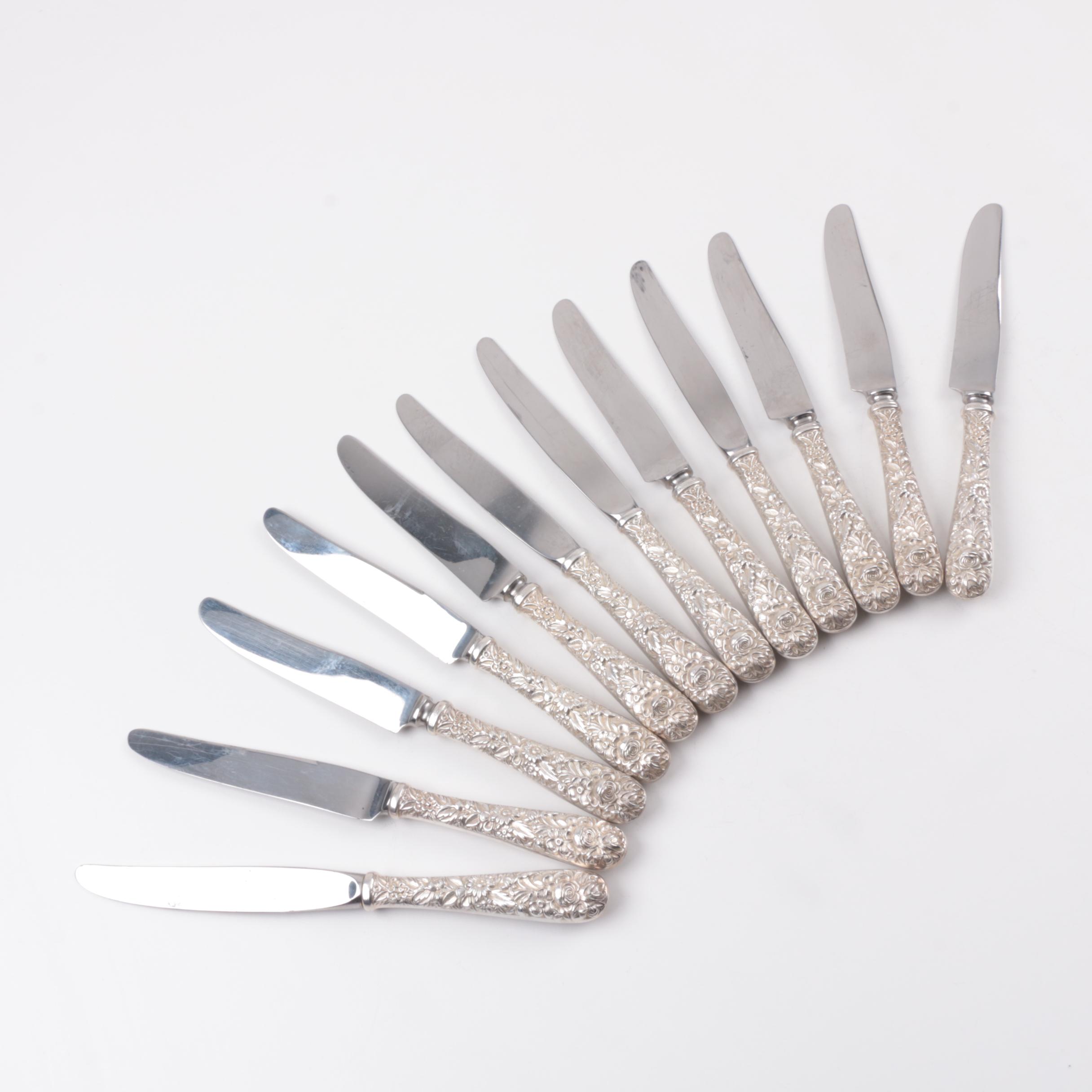 Kirk & Son "Repoussé" Sterling Silver Flatware Service for Twelve