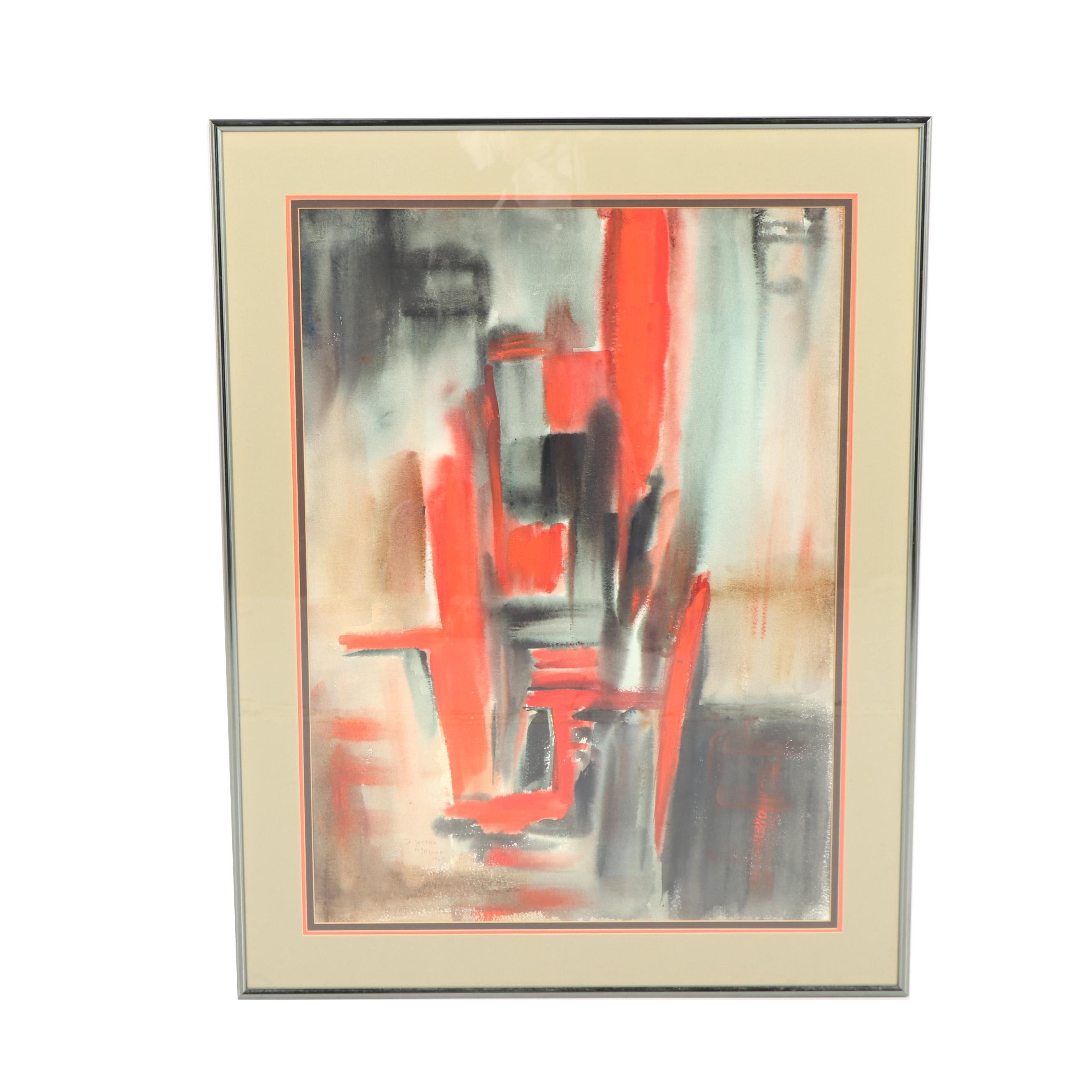 Electra Malone Watercolor Painting "Firebird #1"