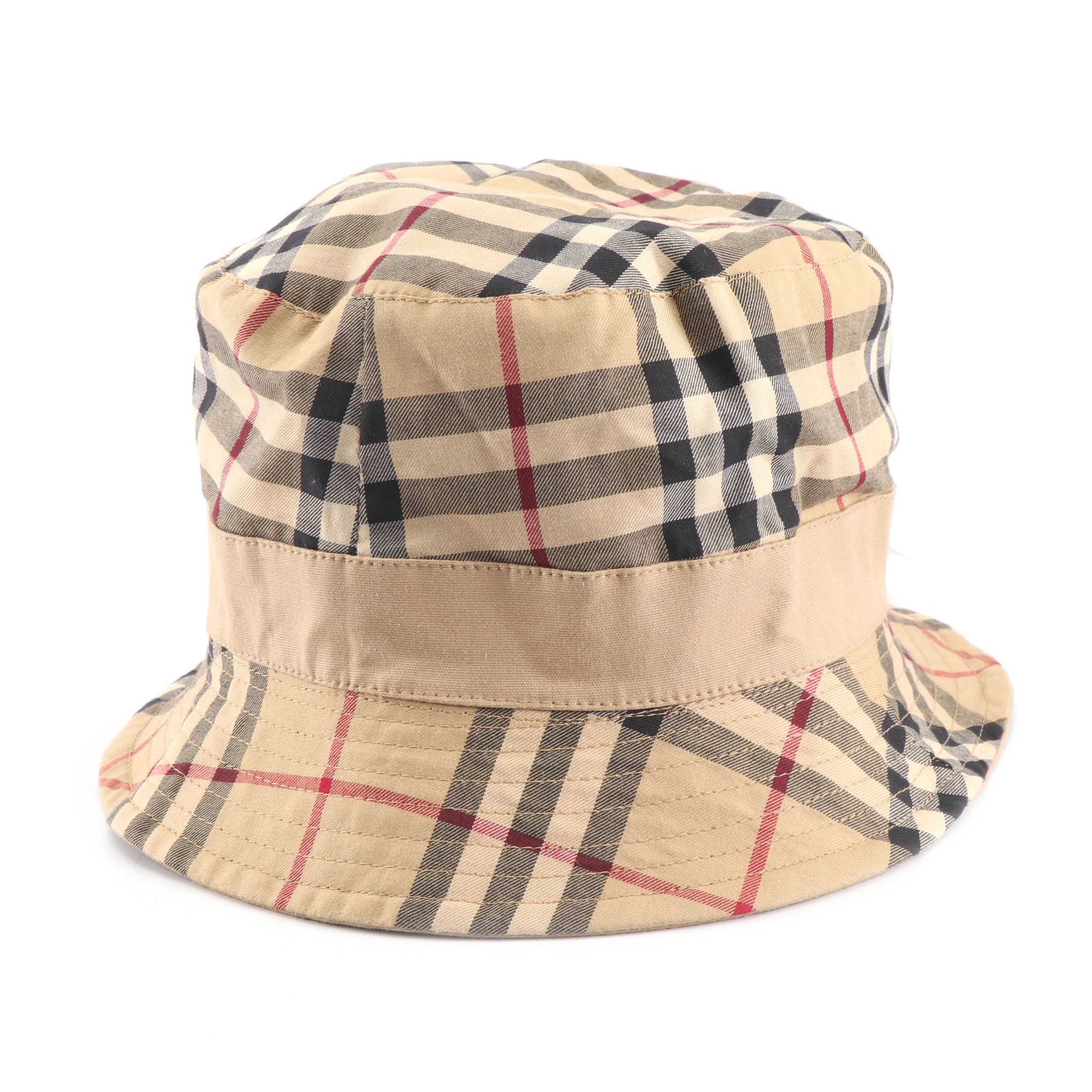 Burberry “Nova Check” Bucket Hat