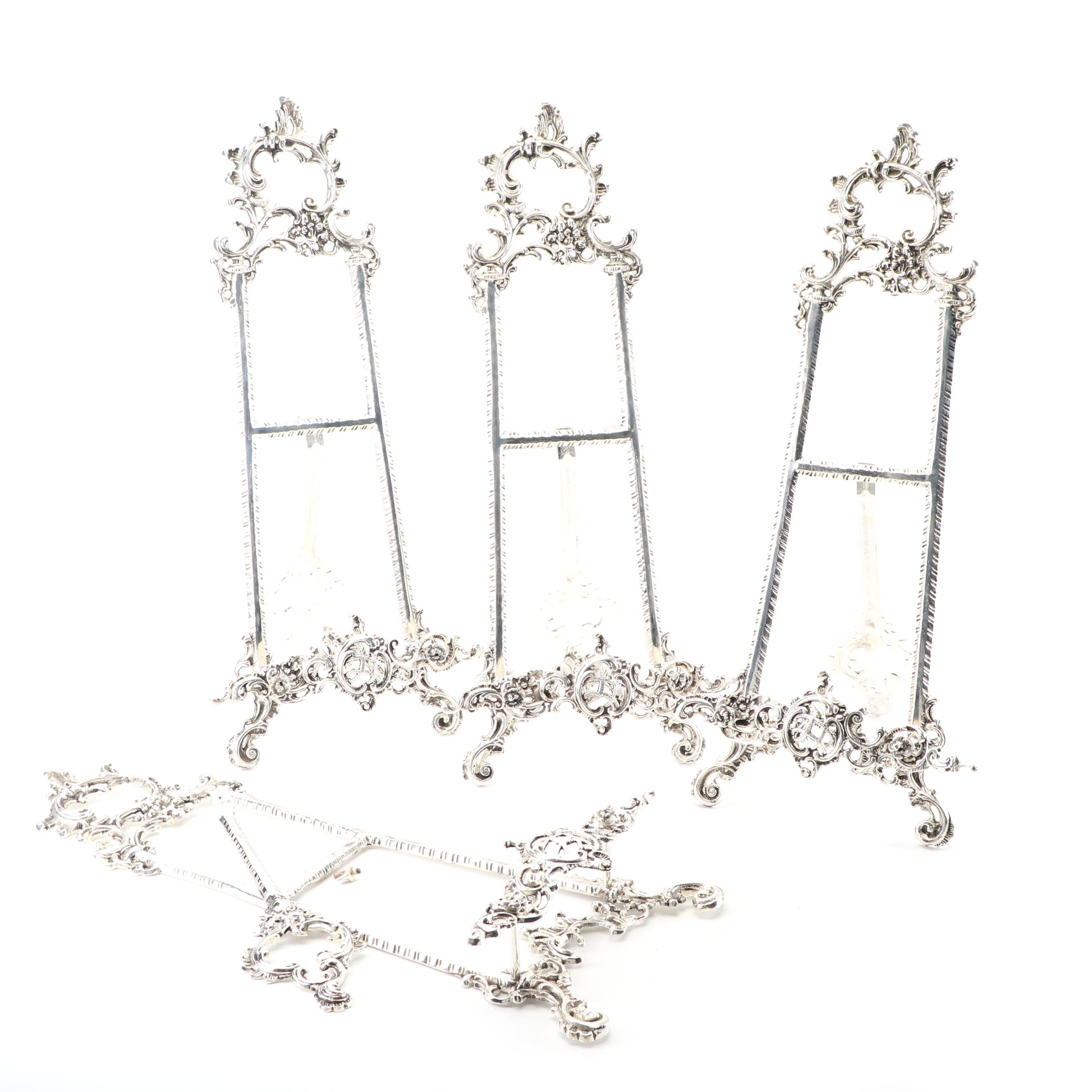 Ornate Metallic Picture Easels