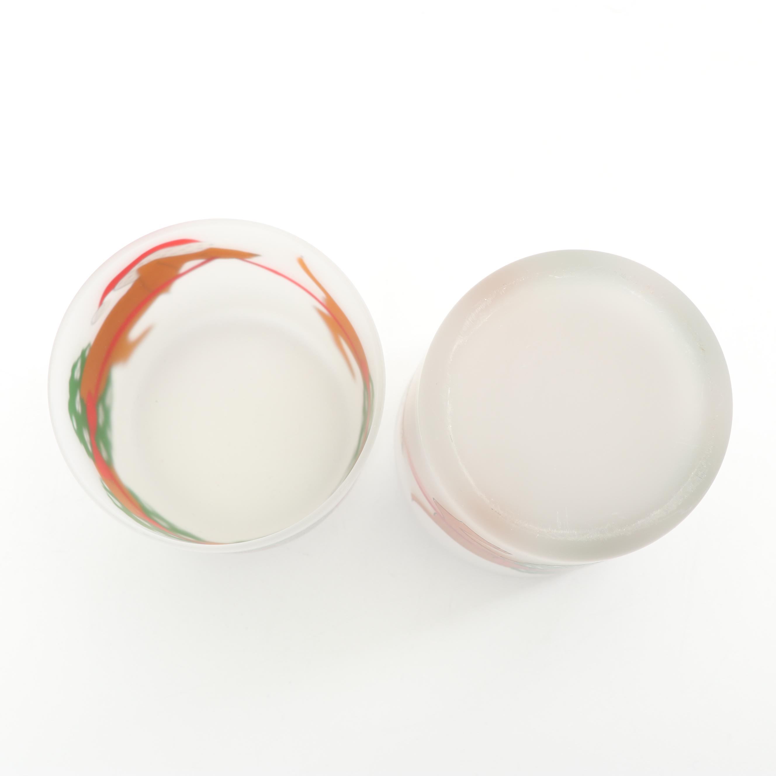 Vintage Culver and Neiman Marcus Christmas Themed Glass Tumblers