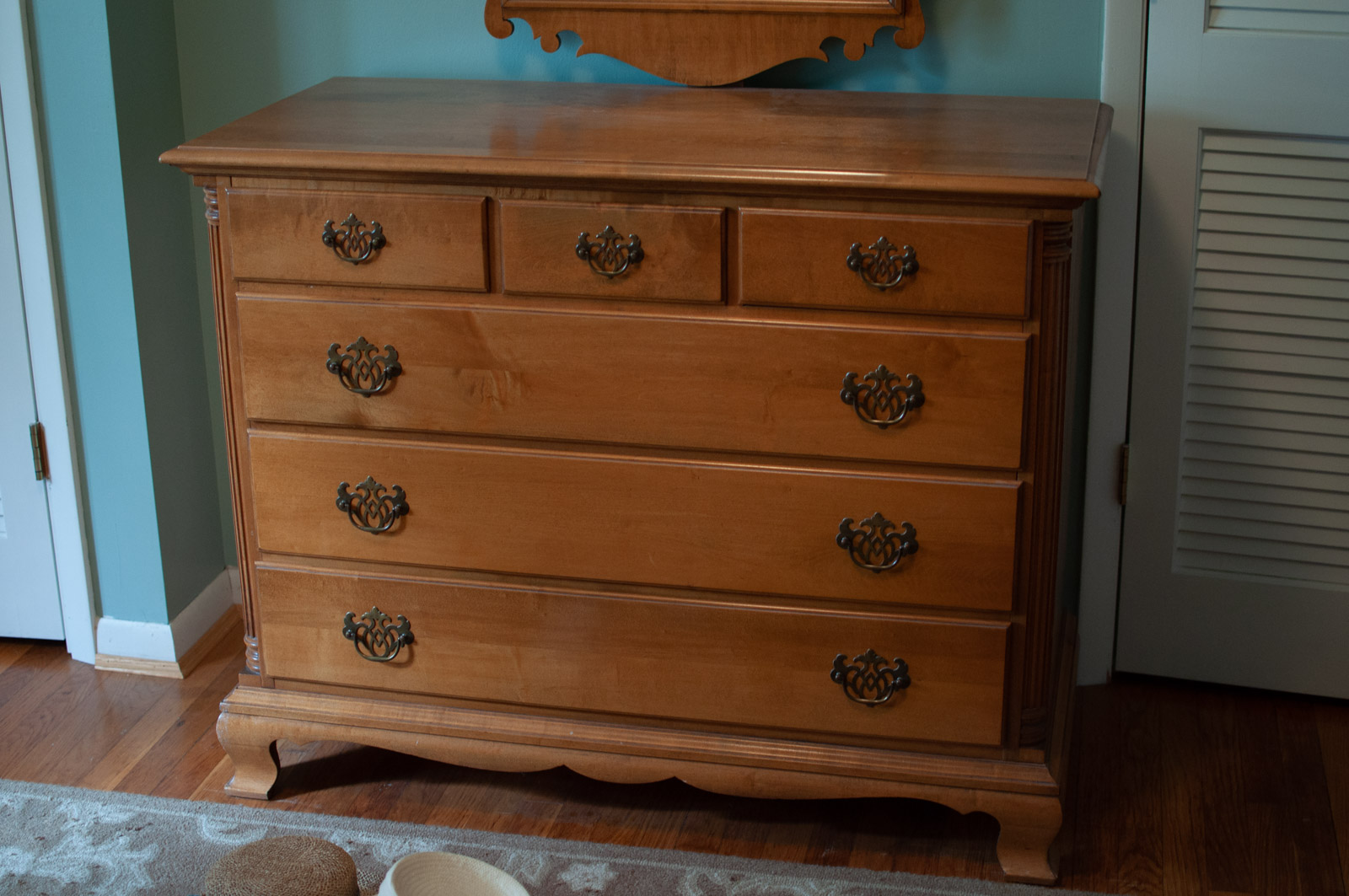 Federal Style Maple Dresser and Night Stand by Kling Furniture
