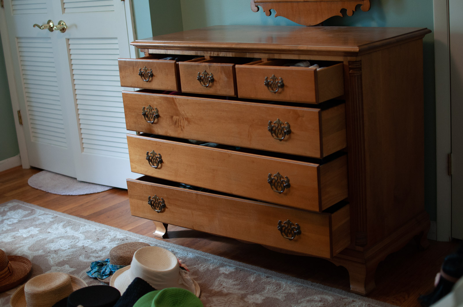 Federal Style Maple Dresser and Night Stand by Kling Furniture