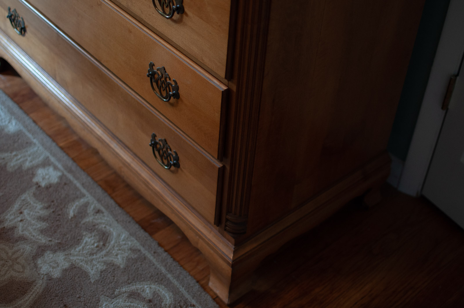 Federal Style Maple Dresser and Night Stand by Kling Furniture