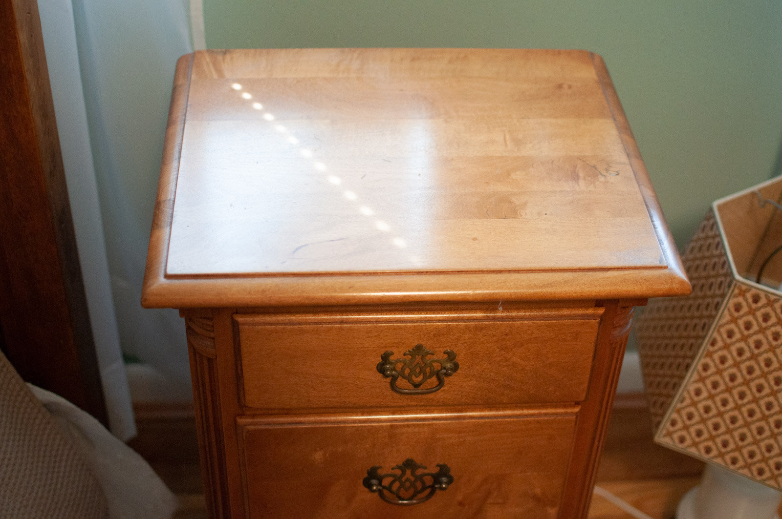 Federal Style Maple Dresser and Night Stand by Kling Furniture