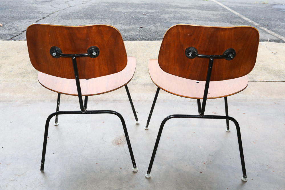 "Eames Molded Plywood Dining Chair" Bent Plywood Chairs, Mid-20th Century