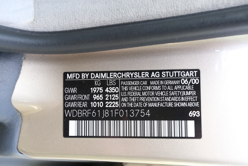 2001 Mercedes-Benz C240 Luxury Sedan