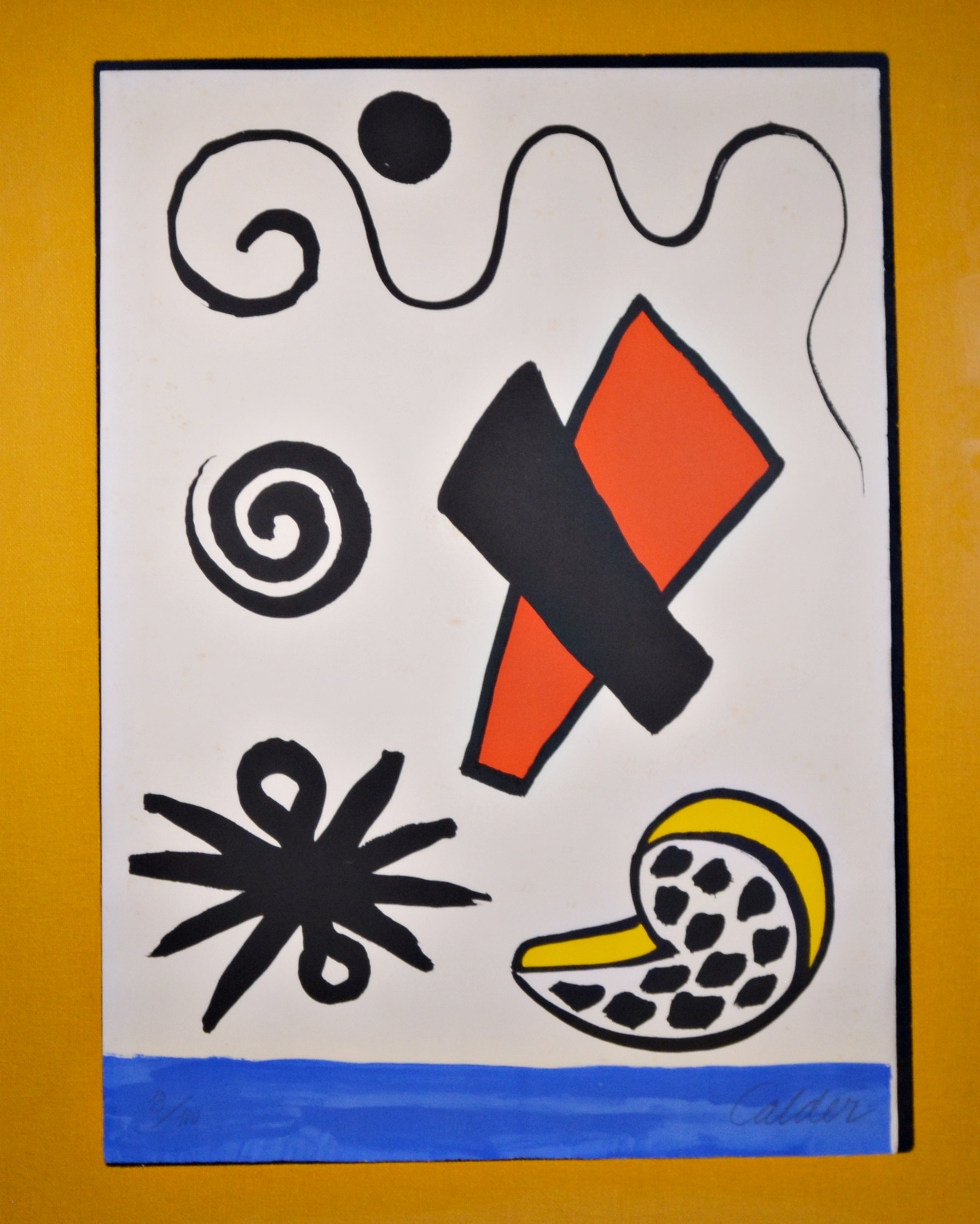 Alexander Calder Limited Edition Lithograph "Spotted Pork Chop"