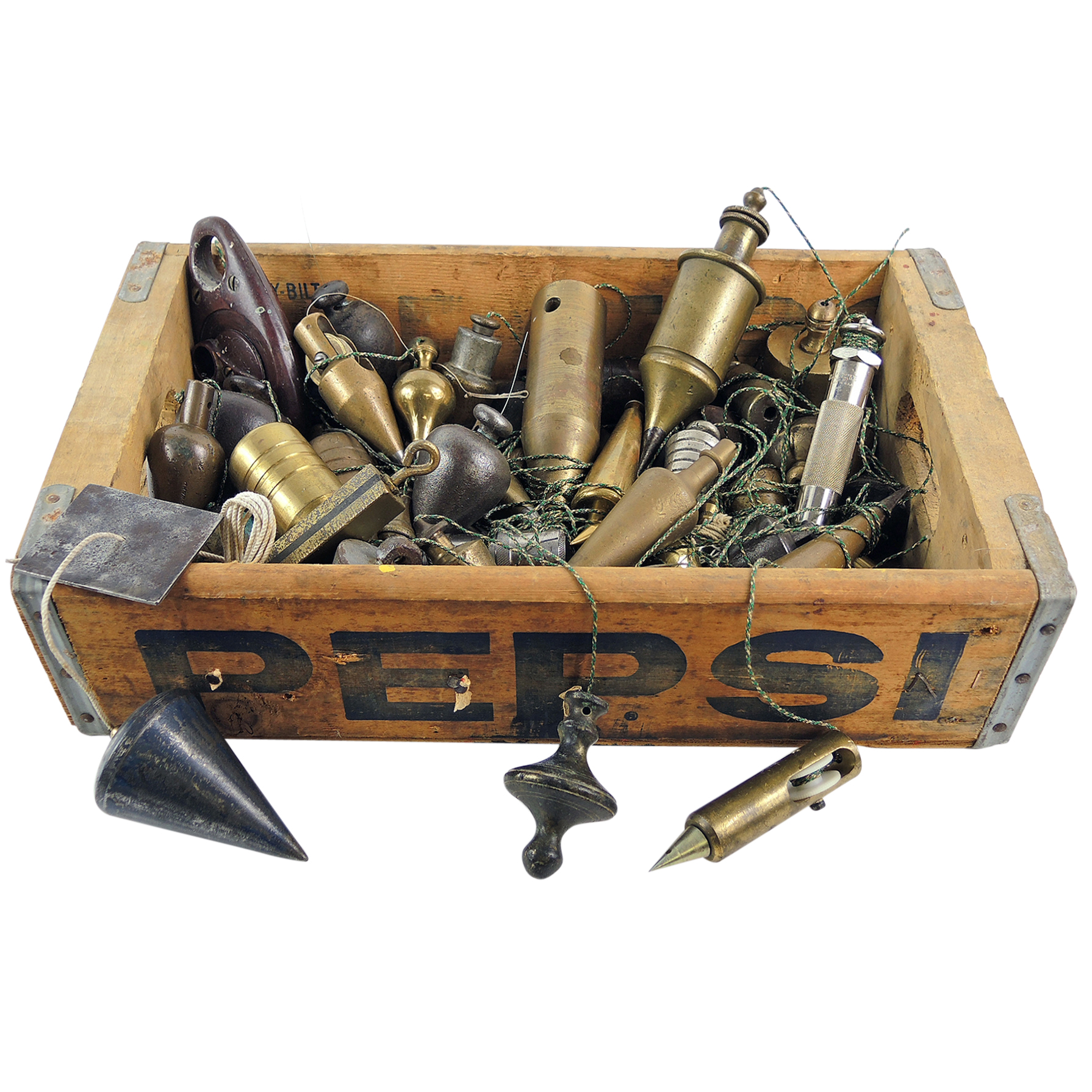 Vintage and Antique Plumb Bobs Including Starrett Co. and Lufkin Rule Co.