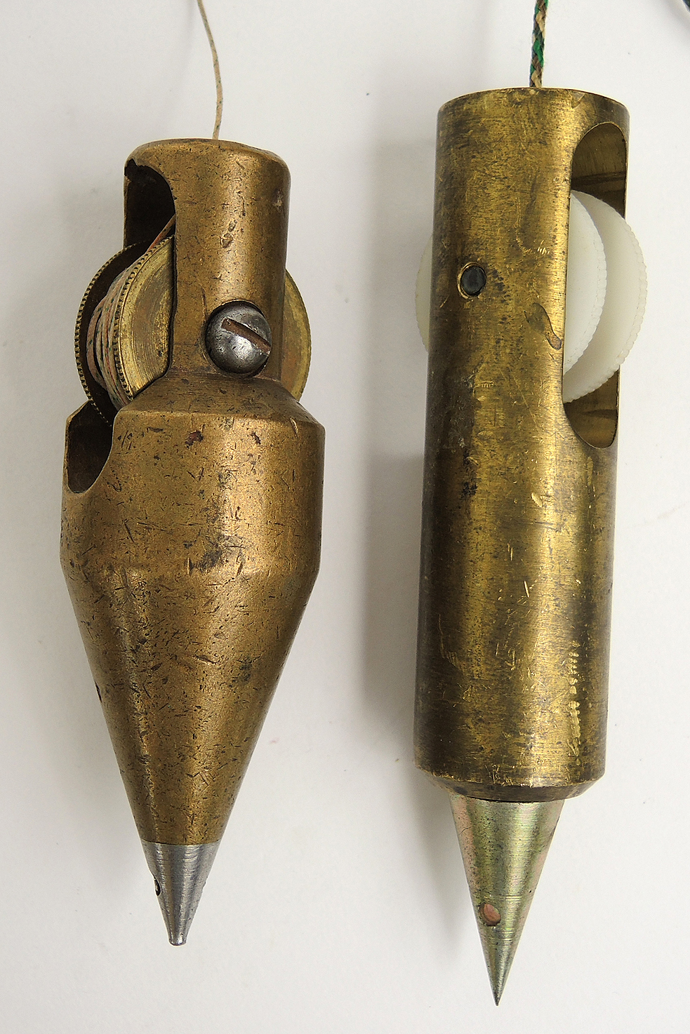 Vintage and Antique Plumb Bobs Including Starrett Co. and Lufkin Rule Co.