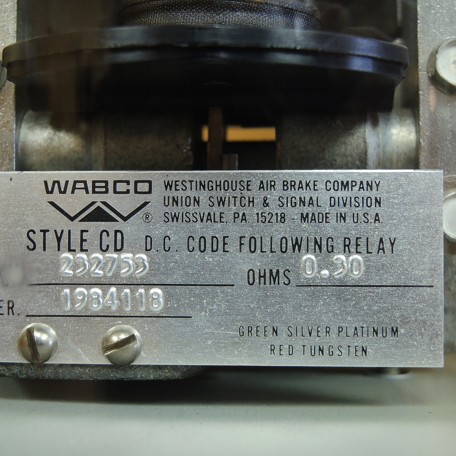 Railroad Signal Relays and Vintage Resistors