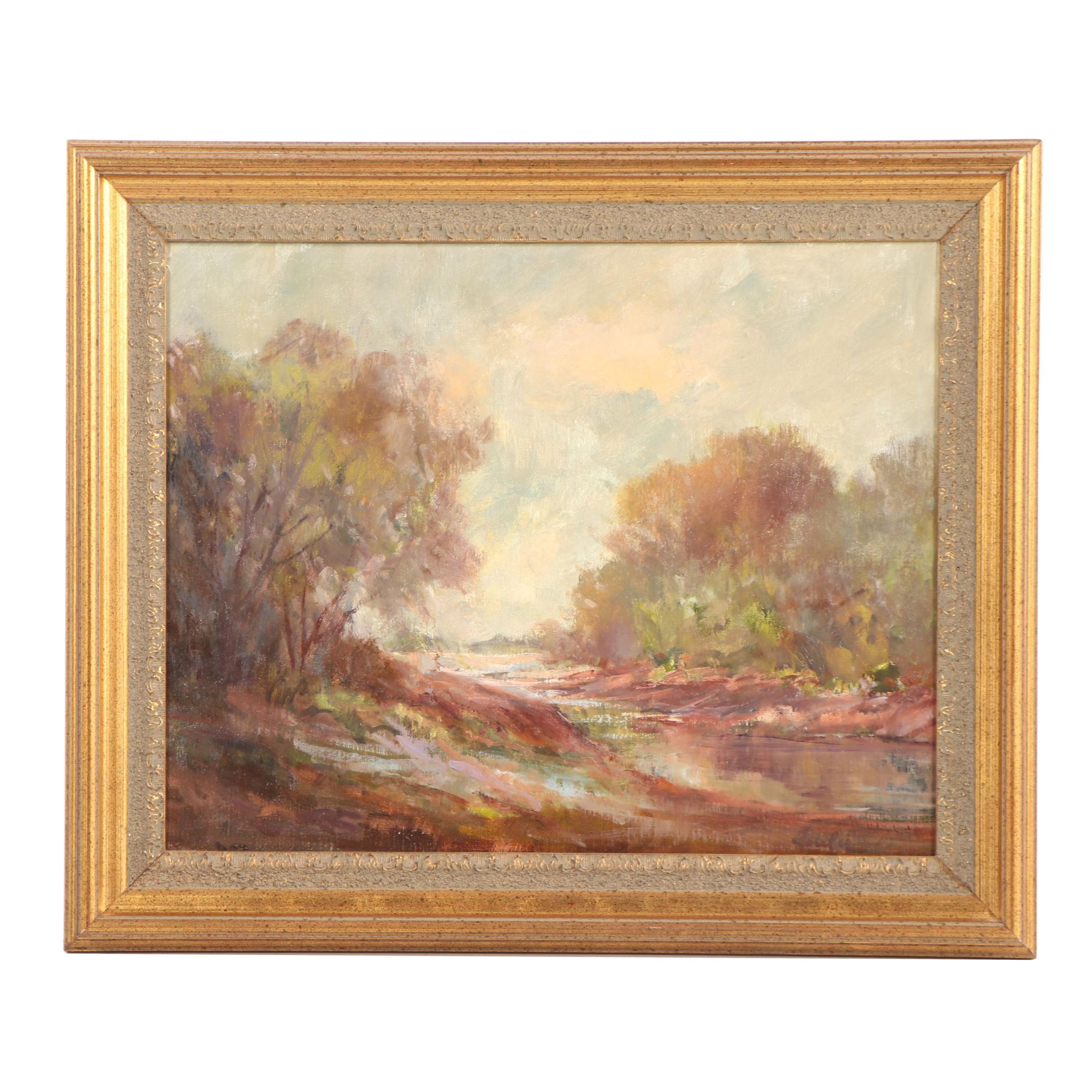 Gordon Fowler Landscape Oil Painting