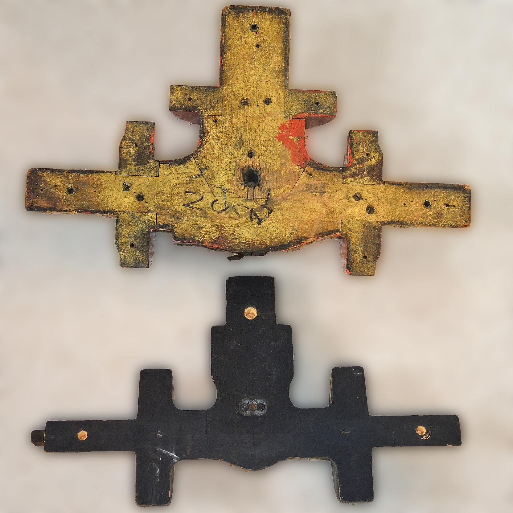 Antique Industrial Wooden Foundry Molds Including William Powell Company