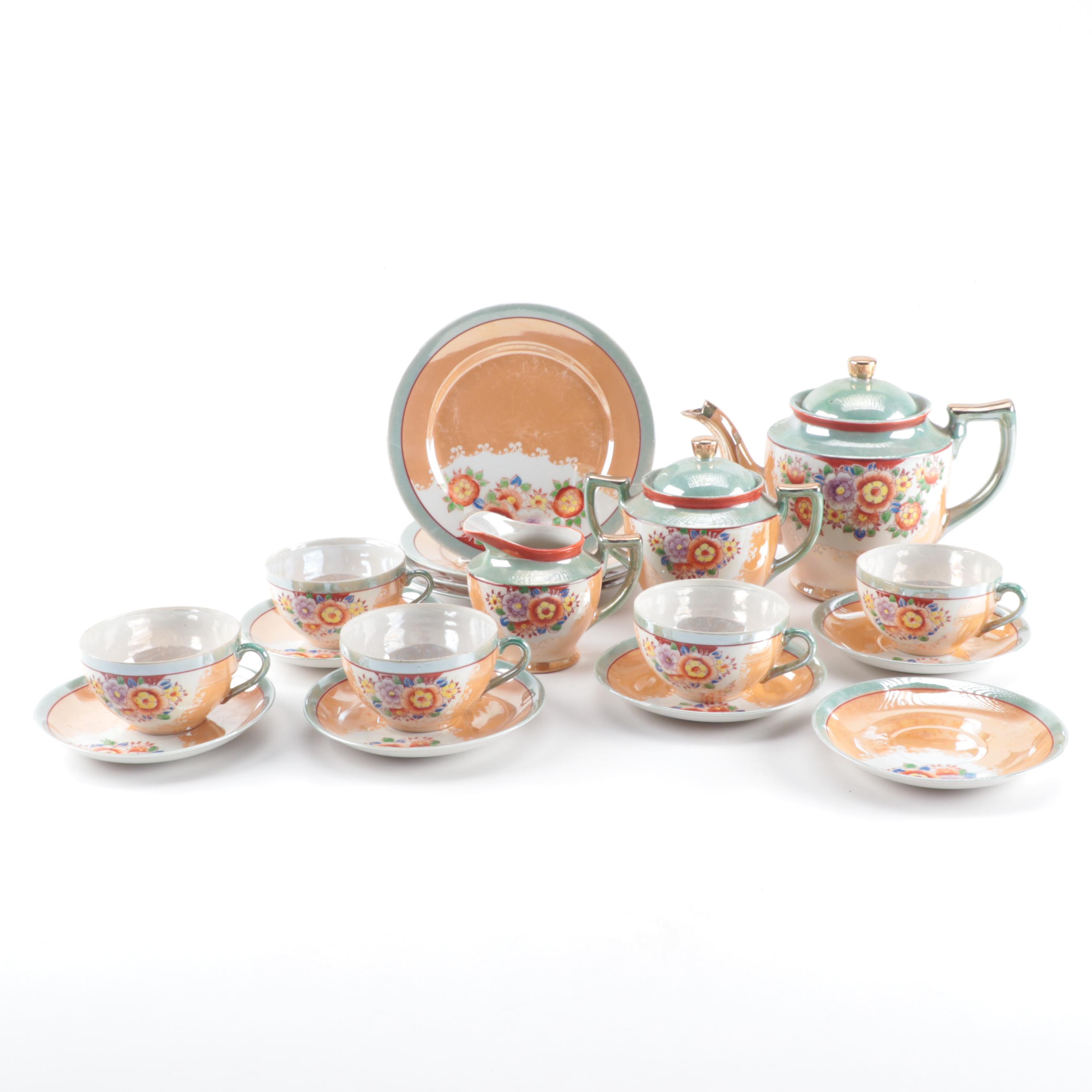 Vintage Japanese Lusterware Tea Service