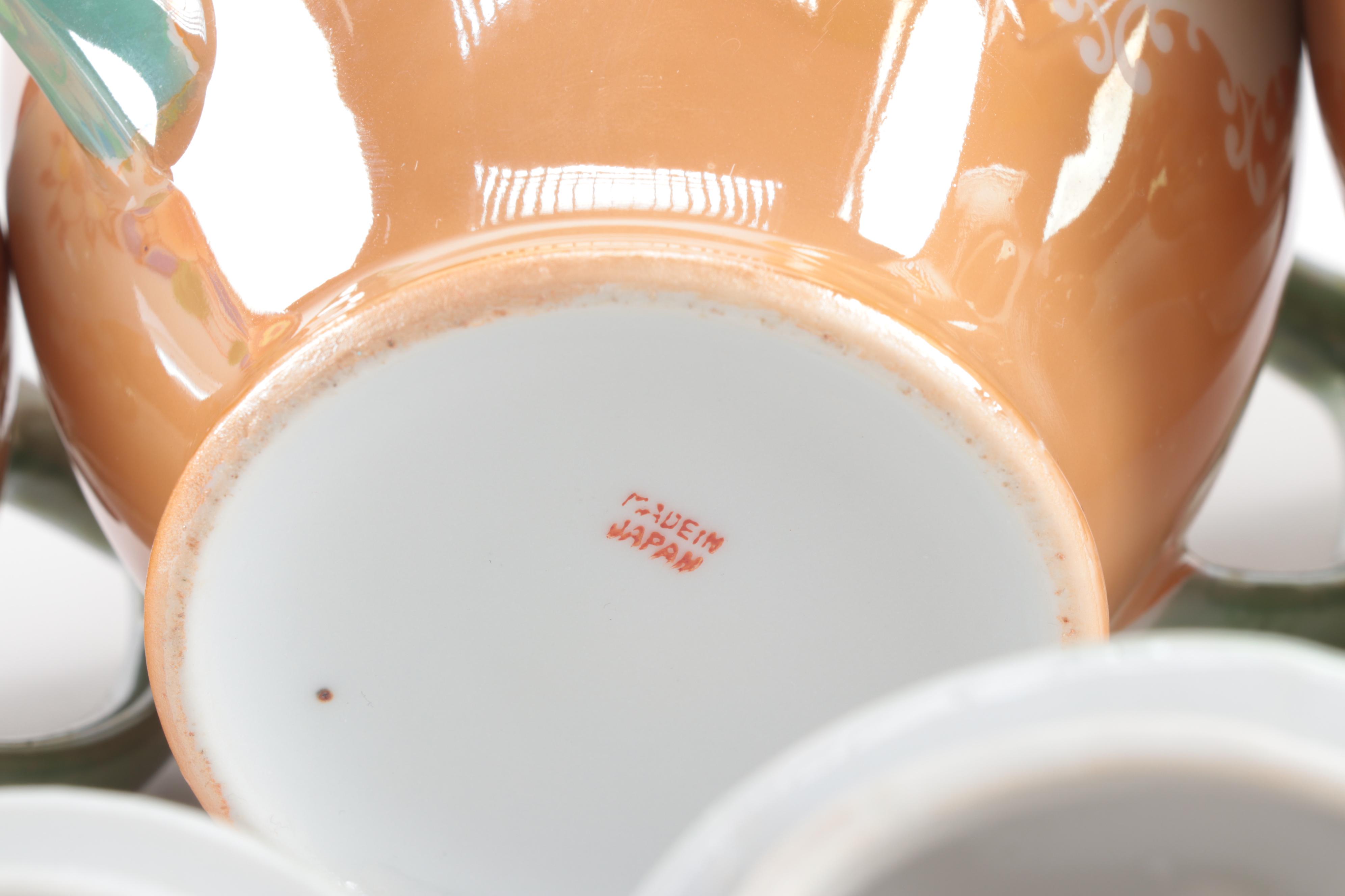 Vintage Japanese Lusterware Tea Service