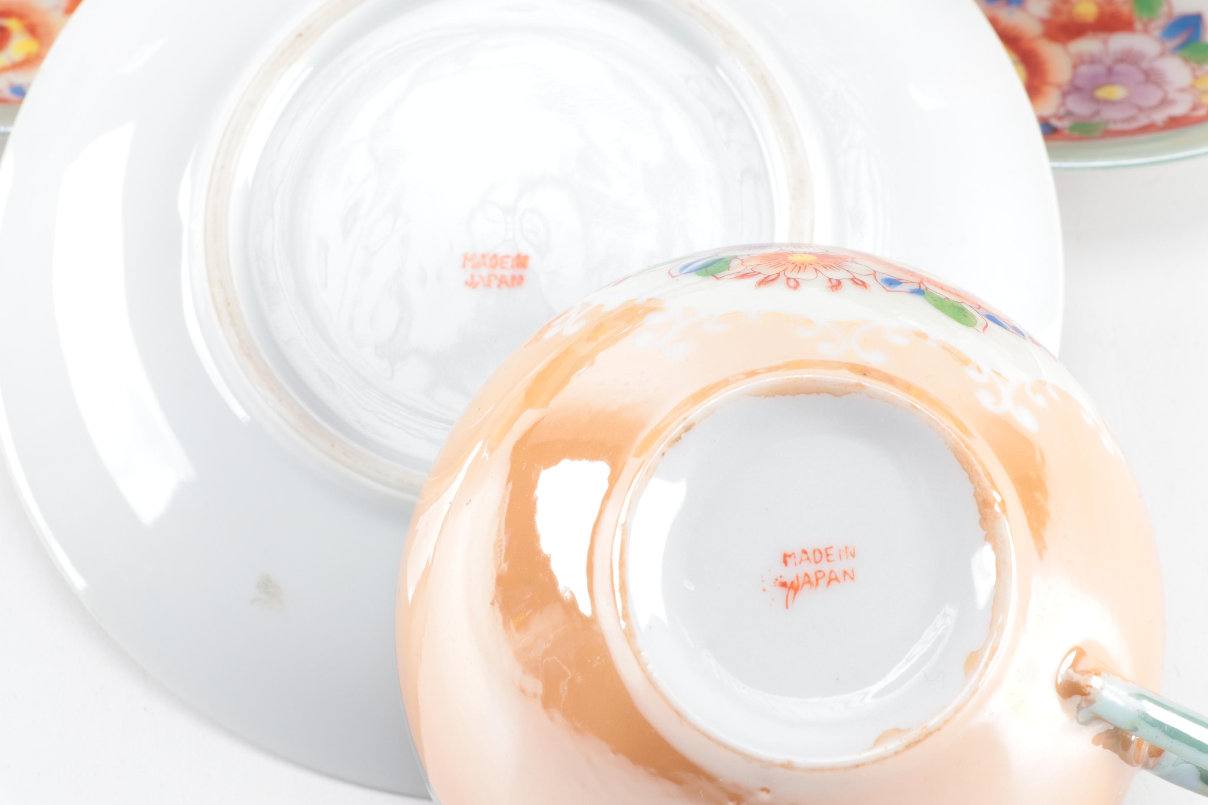 Vintage Japanese Lusterware Tea Service