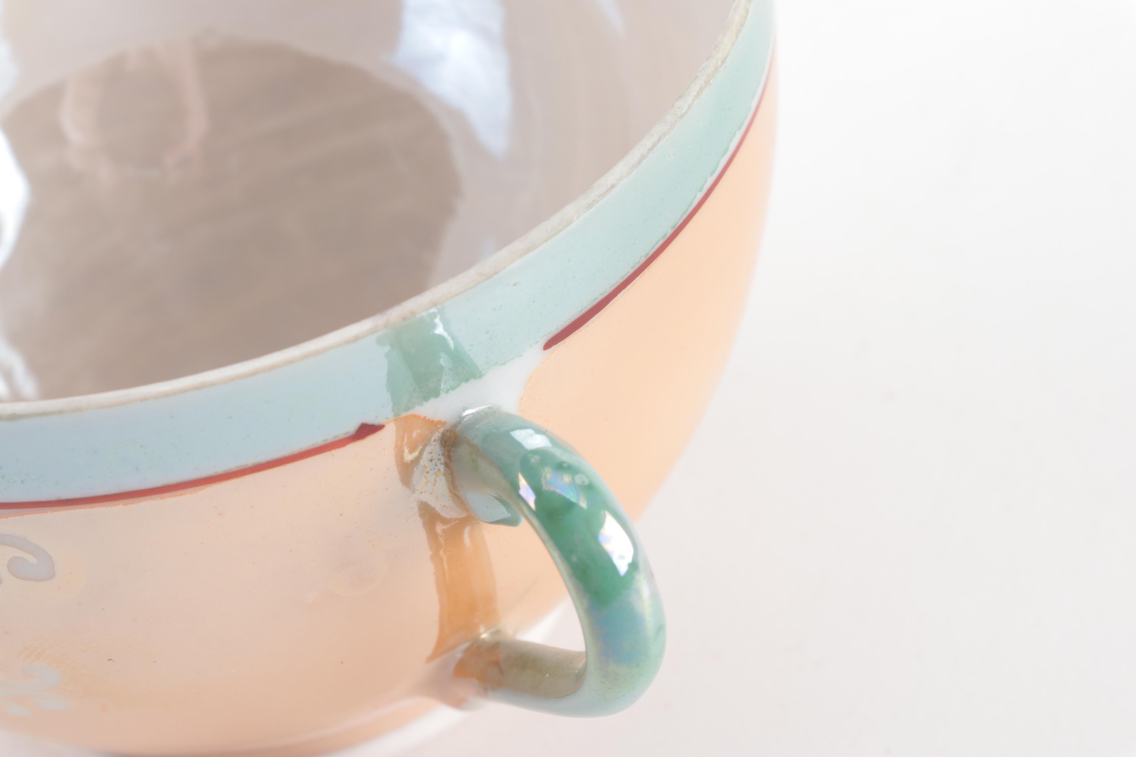 Vintage Japanese Lusterware Tea Service