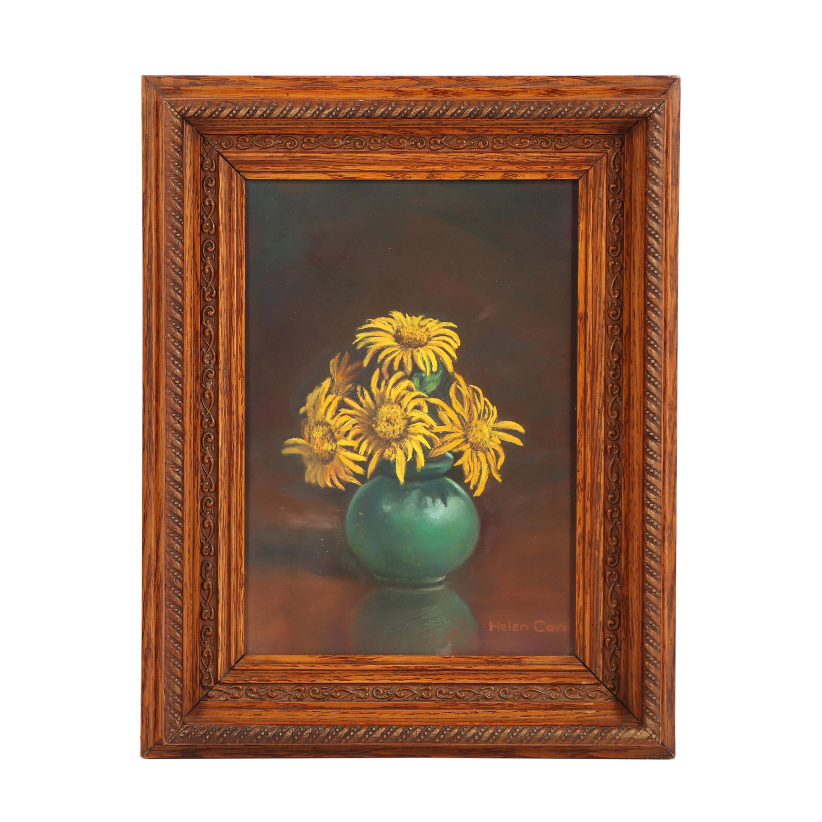 Helen Carr Floral Still Life Oil Painting