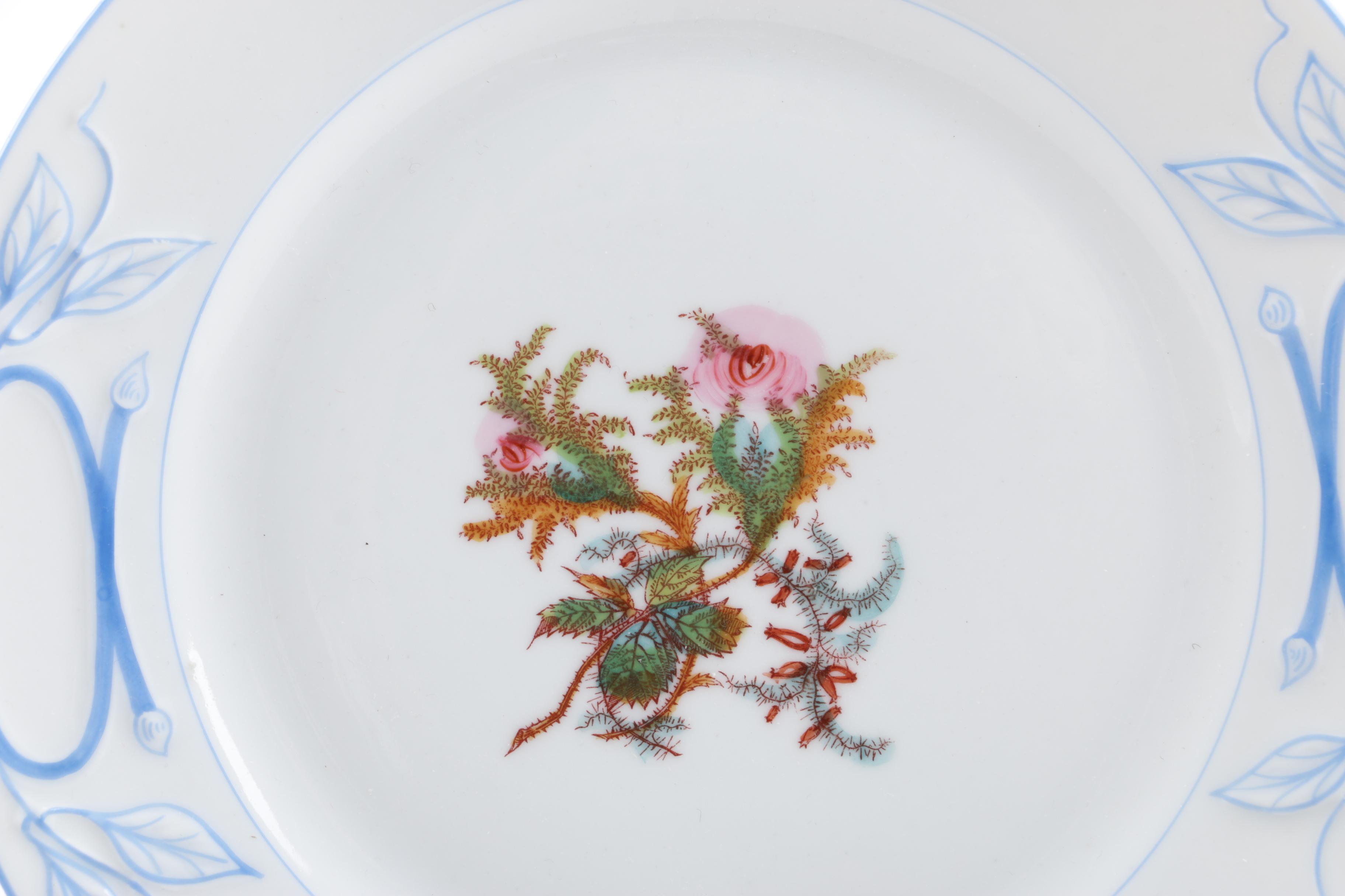 Antique Haviland Limoges "Moss Rose" Porcelain Dinnerware