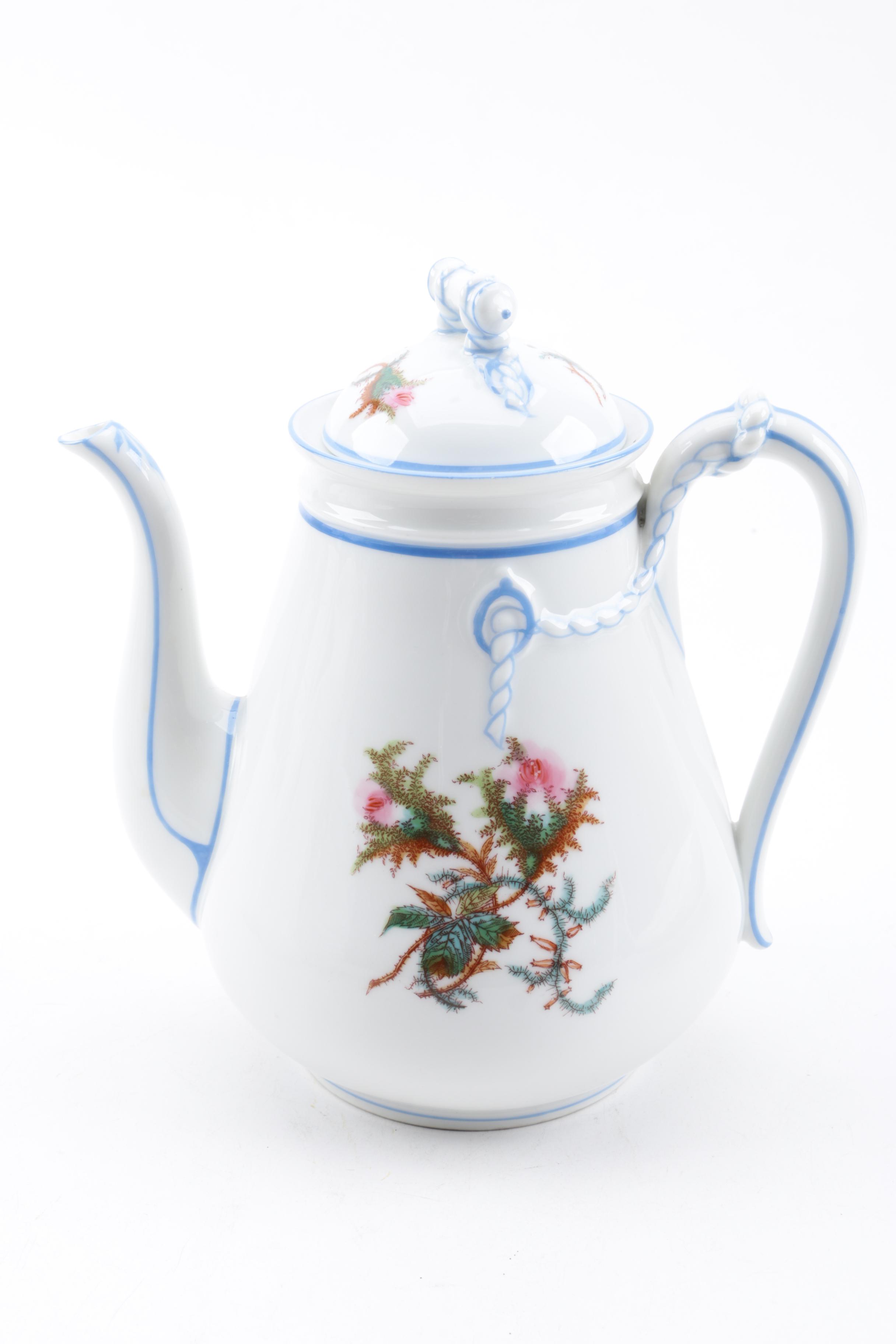 Antique Haviland Limoges "Moss Rose" Porcelain Dinnerware