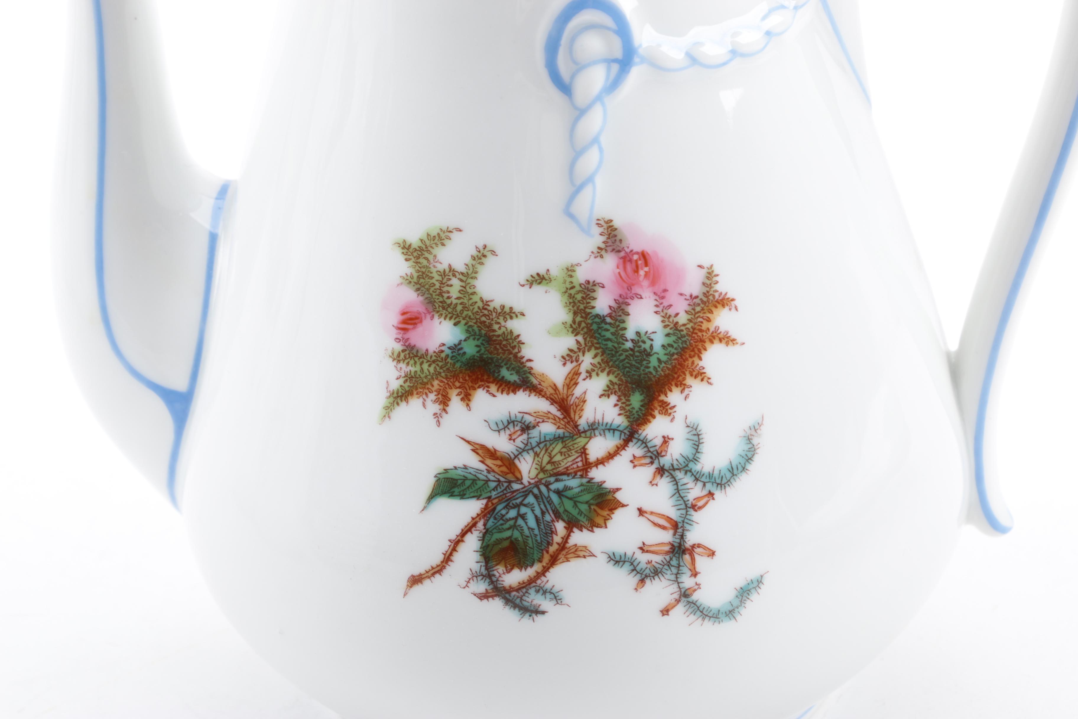 Antique Haviland Limoges "Moss Rose" Porcelain Dinnerware