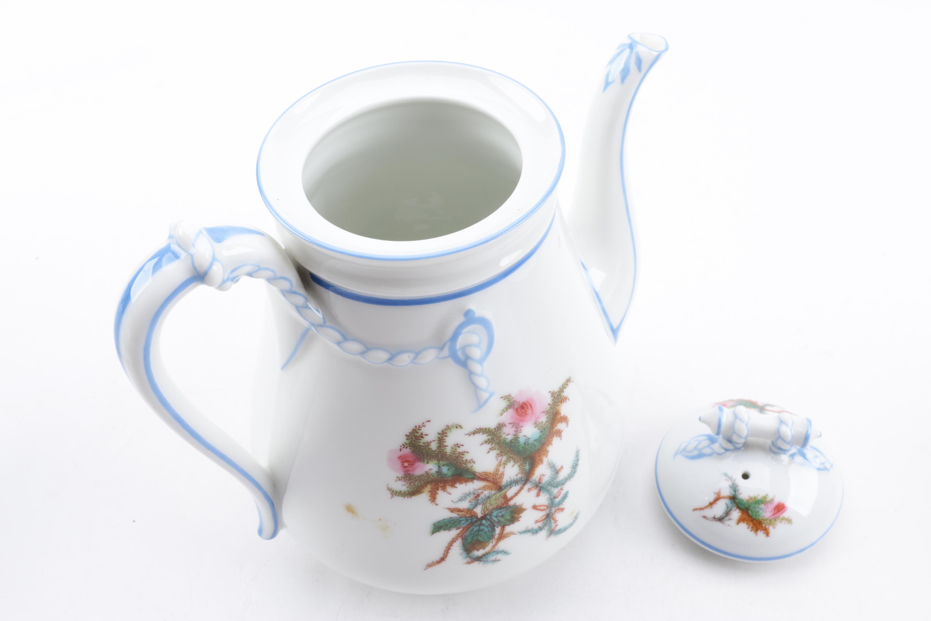 Antique Haviland Limoges "Moss Rose" Porcelain Dinnerware