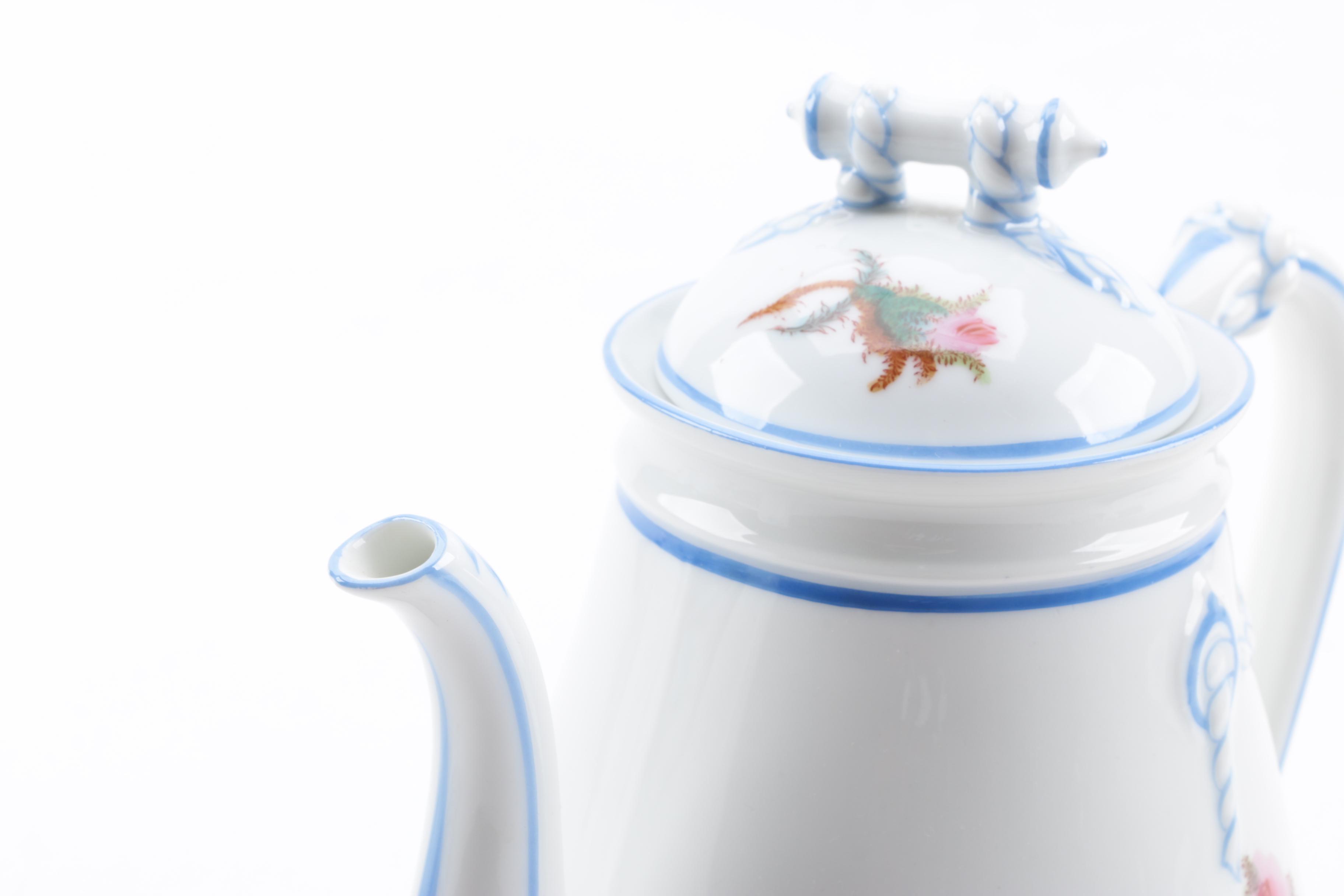 Antique Haviland Limoges "Moss Rose" Porcelain Dinnerware