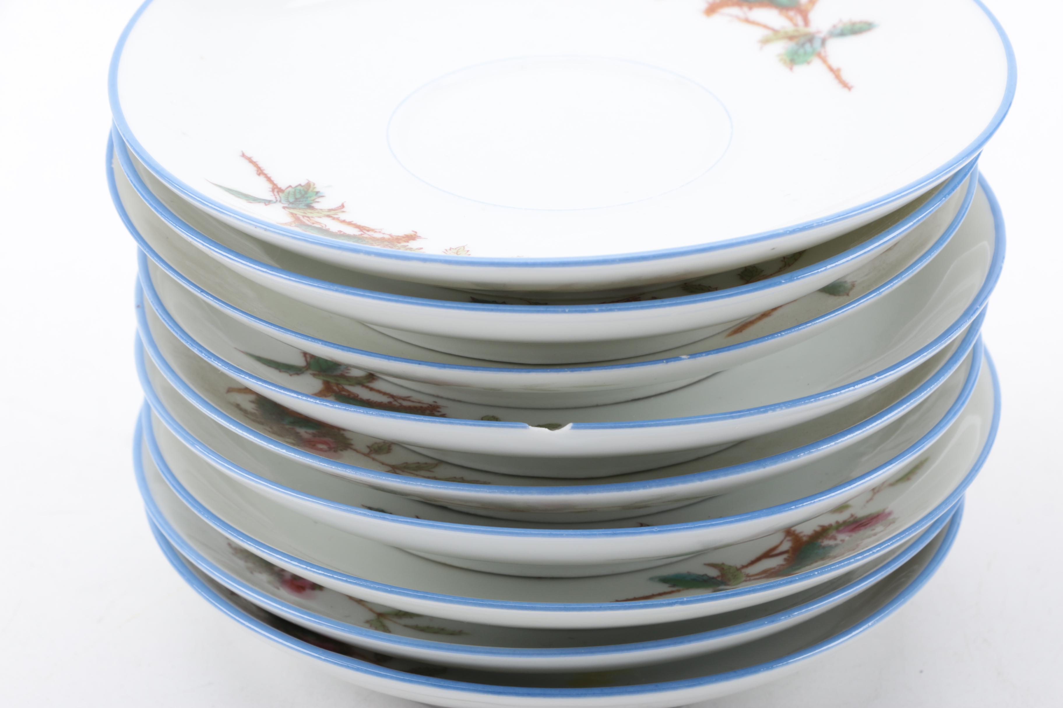 Antique Haviland Limoges "Moss Rose" Porcelain Dinnerware