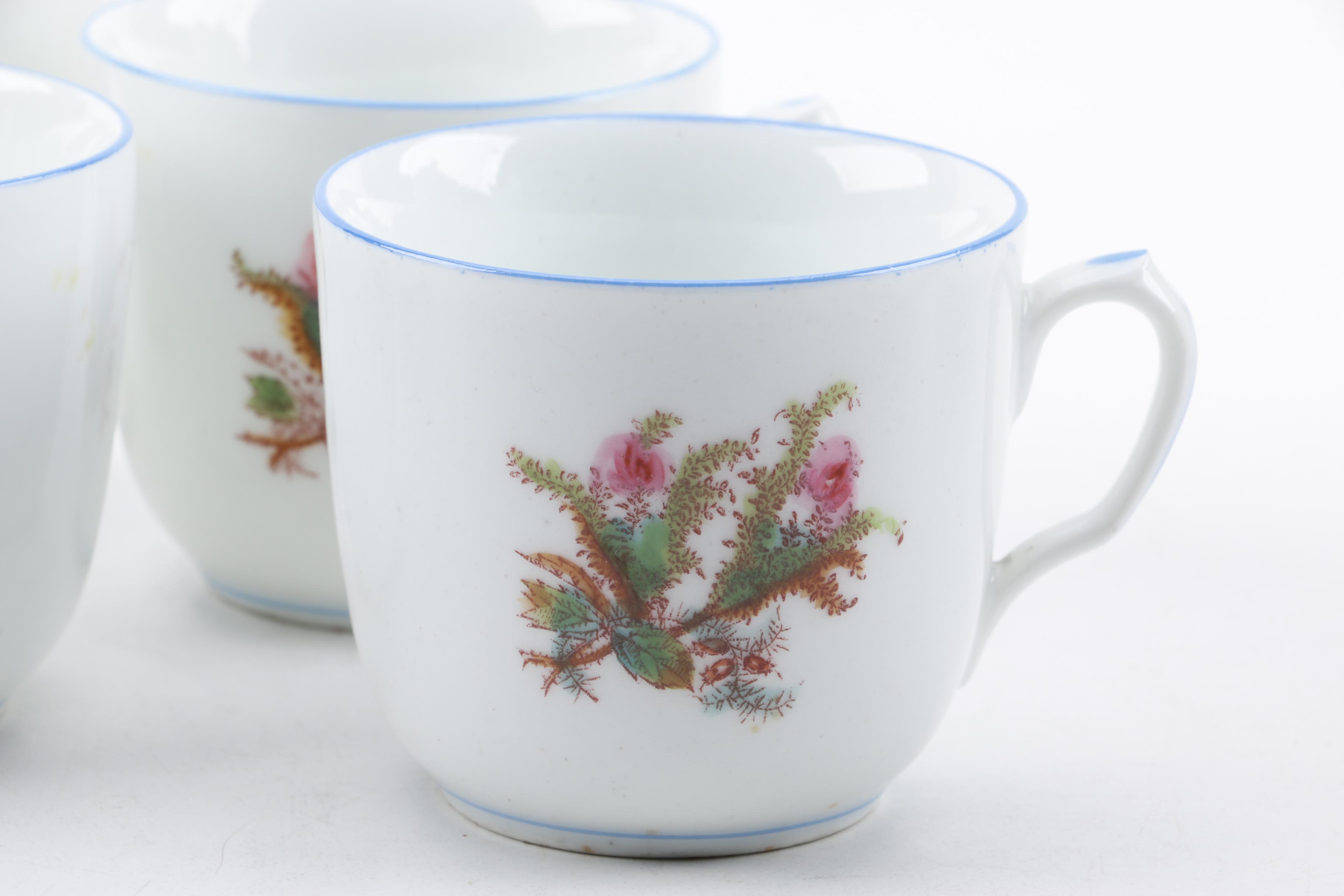 Antique Haviland Limoges "Moss Rose" Porcelain Dinnerware
