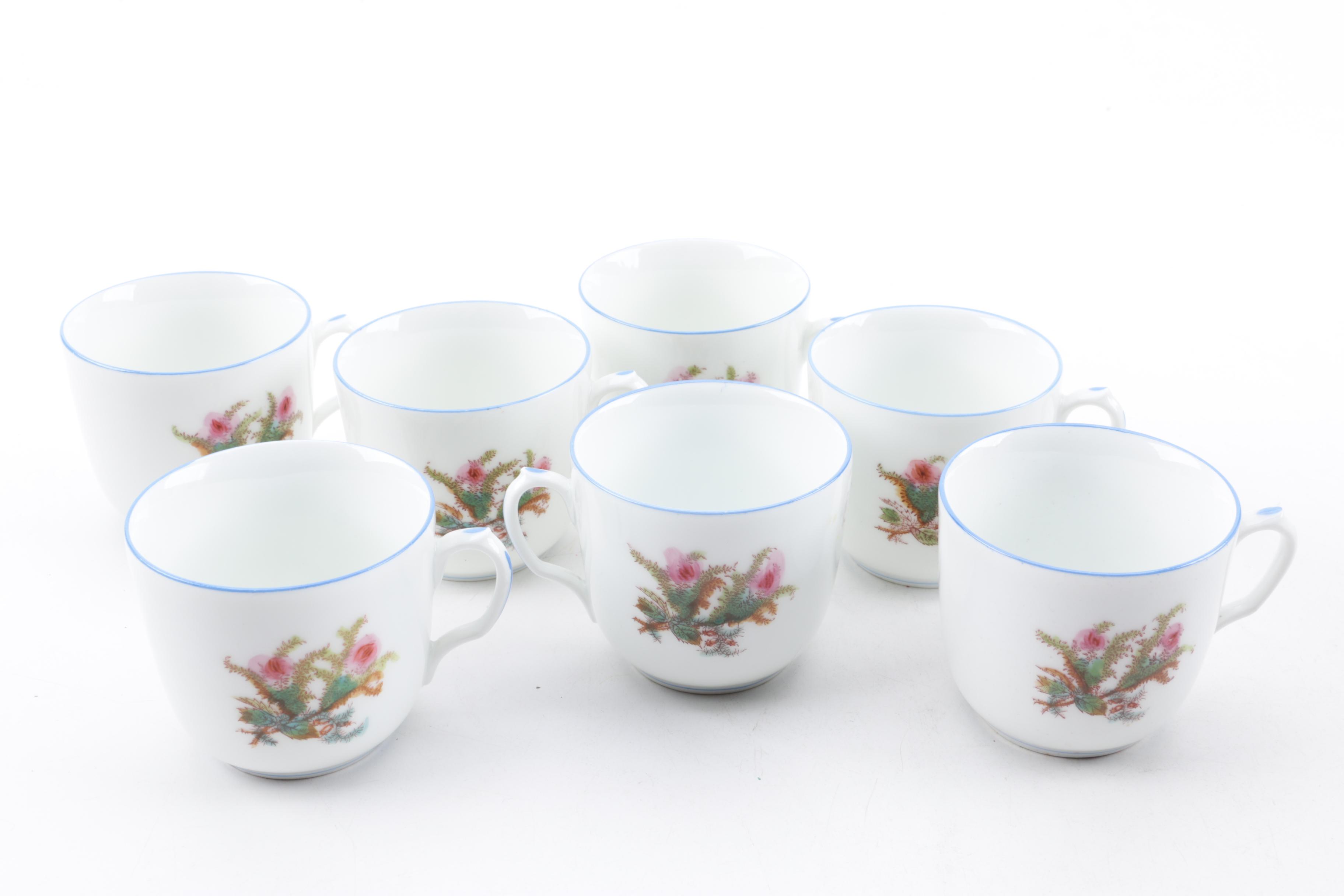 Antique Haviland Limoges "Moss Rose" Porcelain Dinnerware