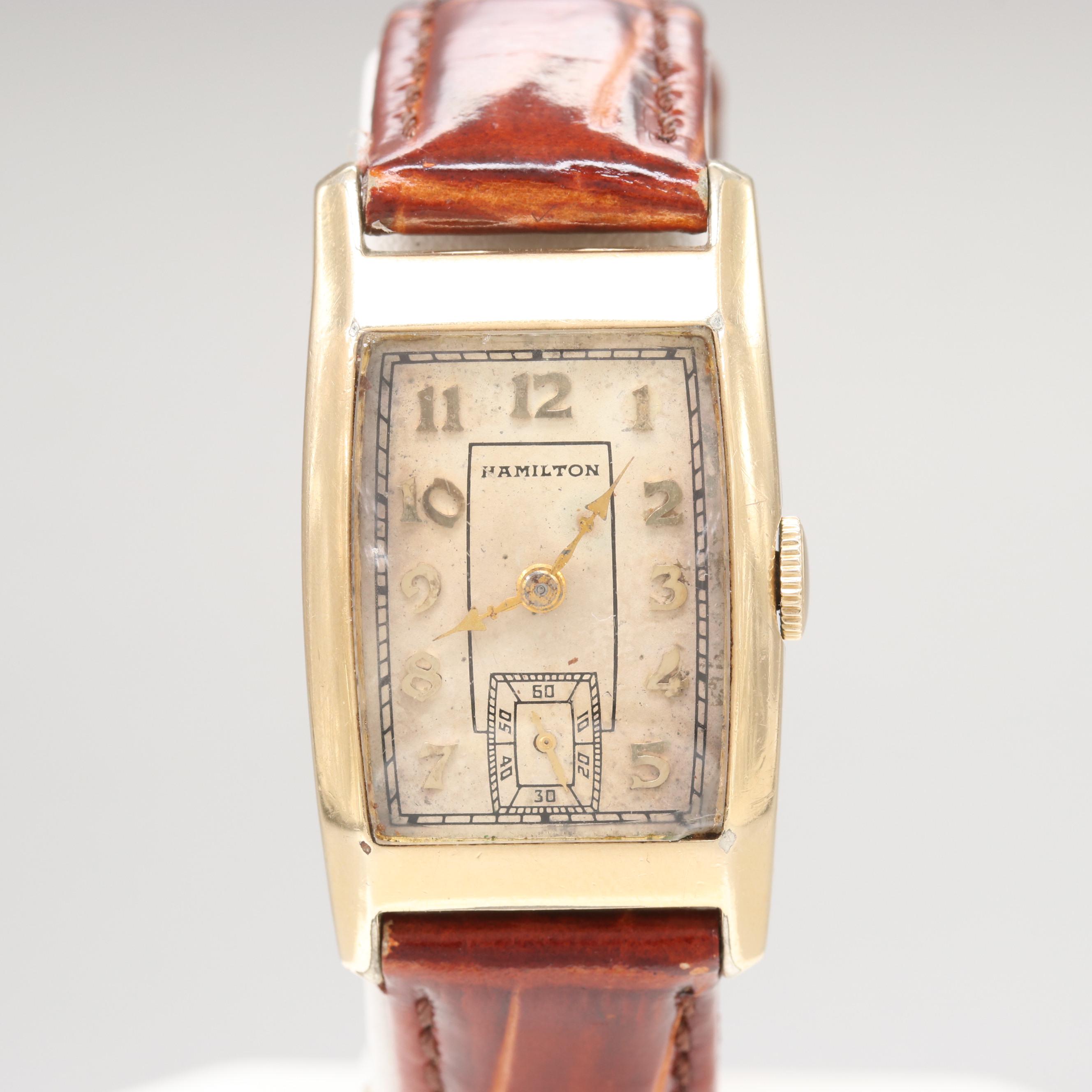 Circa 1936 Hamilton 14K Yellow Gold Filled Watch